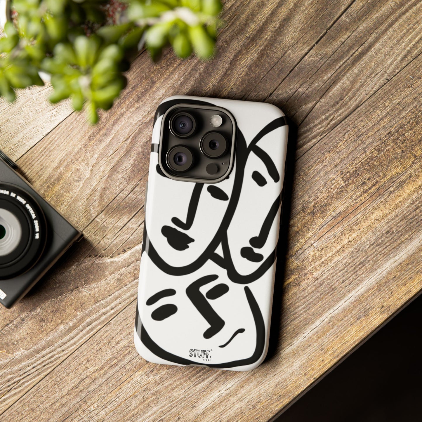 Les Trois Visages | Coque résistante double protection — inspiration Matisse