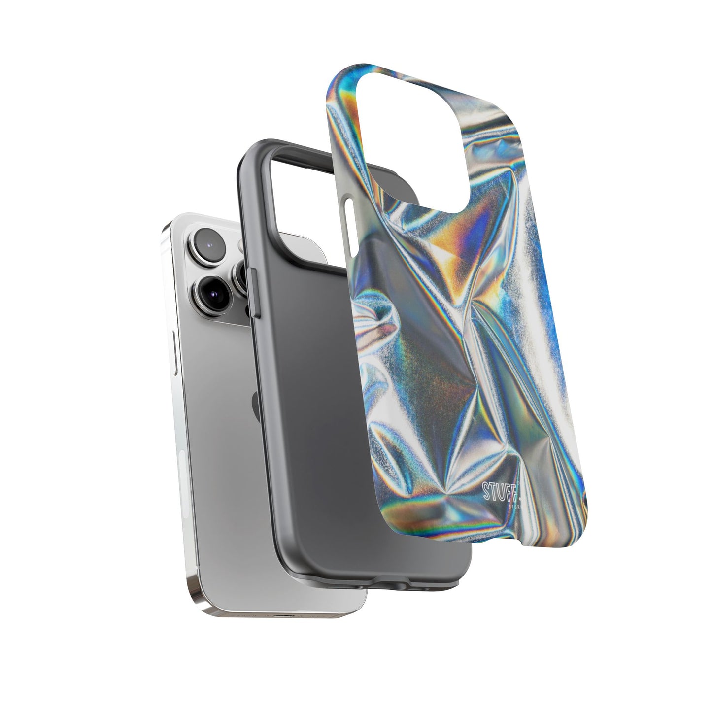Metallic Case | Coque résistante double protection anti-choc - Effet Métallique