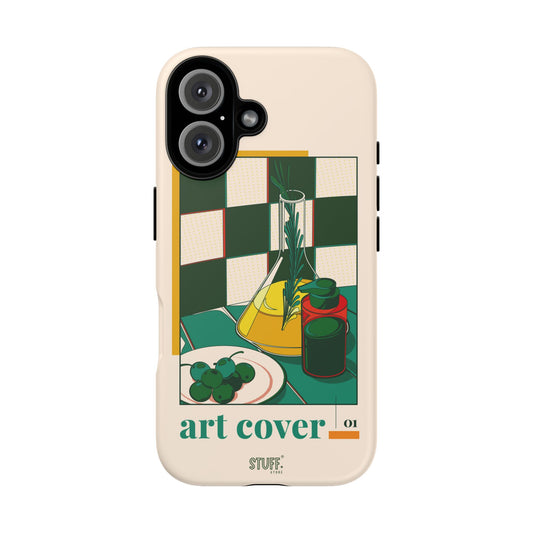 Olio d'Amore Case | Coque résistante double protection avec Design artistique Rétro