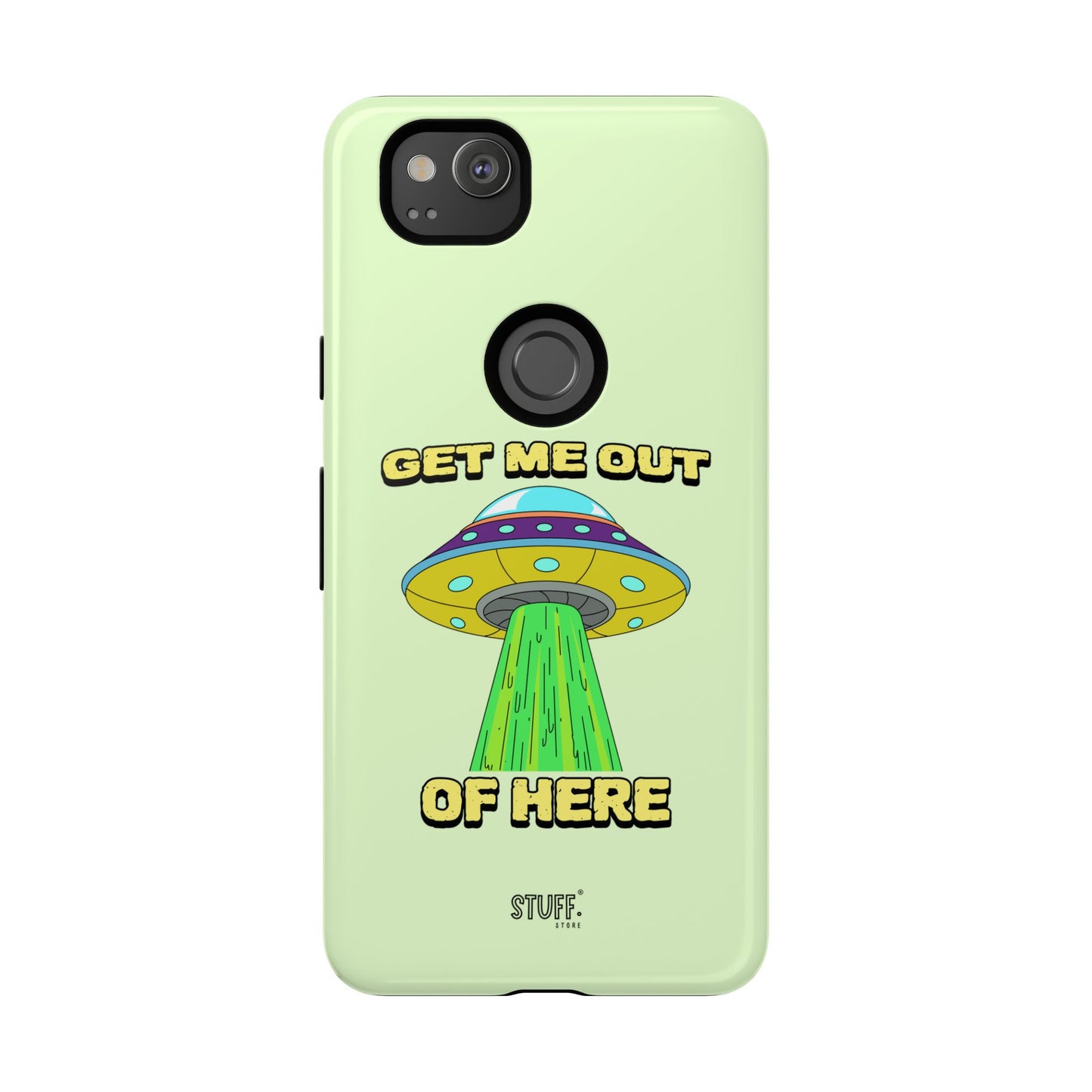 Get Me Out of Here | Coque résistante anti-choc — Vert Menthe