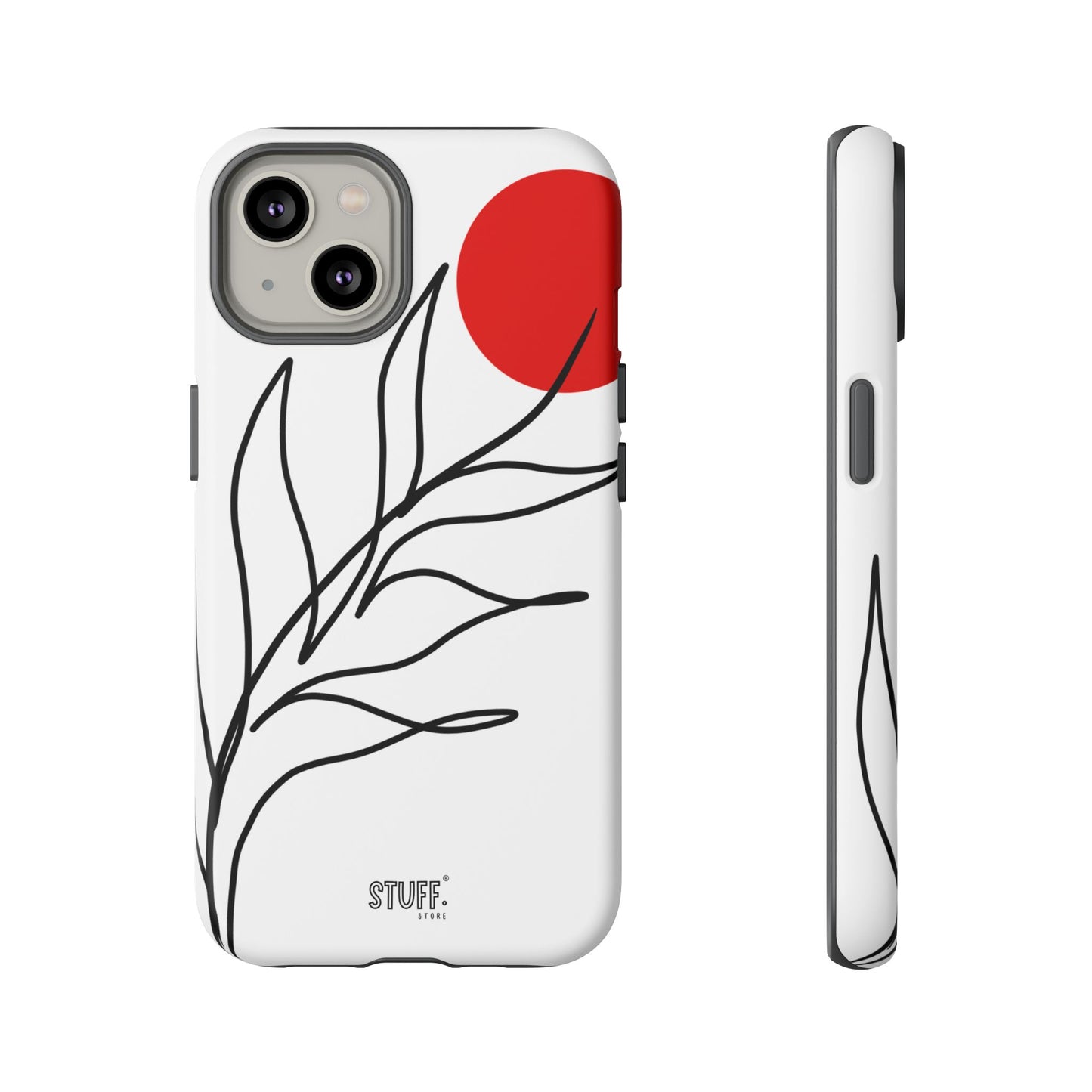 Red Sun Case | Coque résistante double protection avec Design Minimaliste