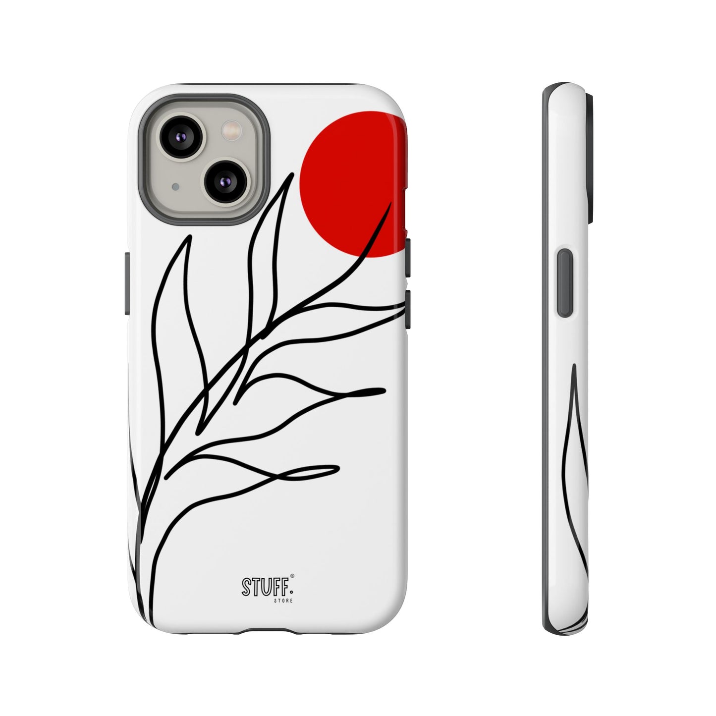 Red Sun Case | Coque résistante double protection avec Design Minimaliste