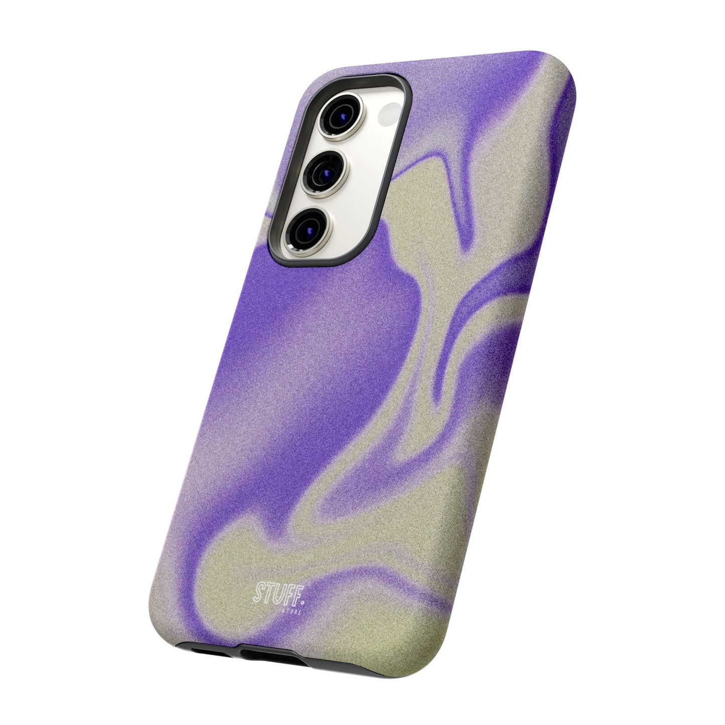 Swirly Case | Coque résistante double protection - Motif vague pourpre