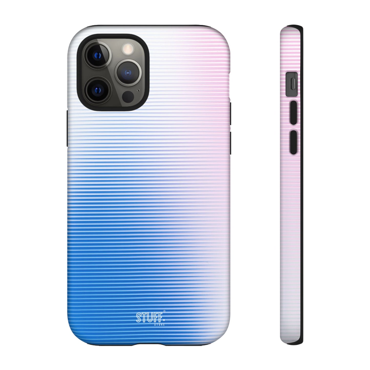 Gradient Case | Coque résistante double protection anti-choc - Dégradé Bleu & Rose