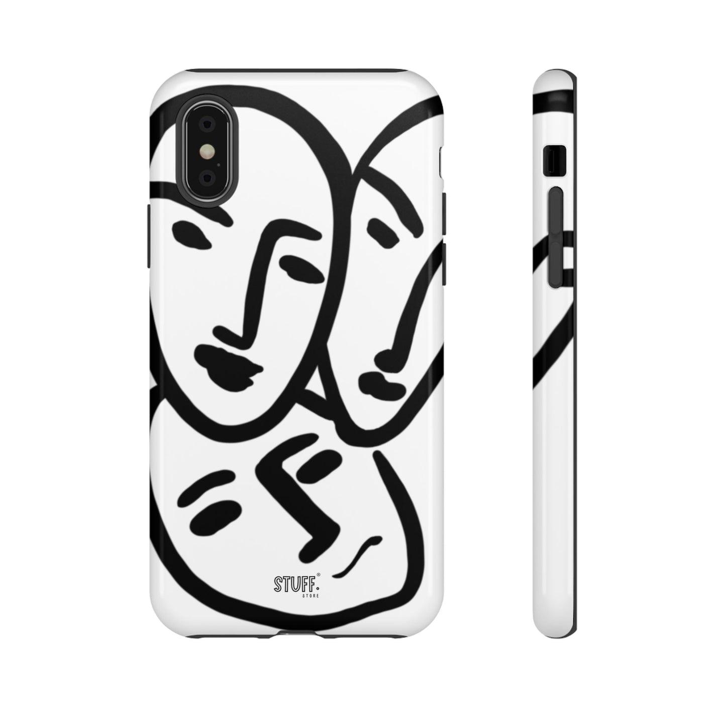 Les Trois Visages | Coque résistante double protection — inspiration Matisse