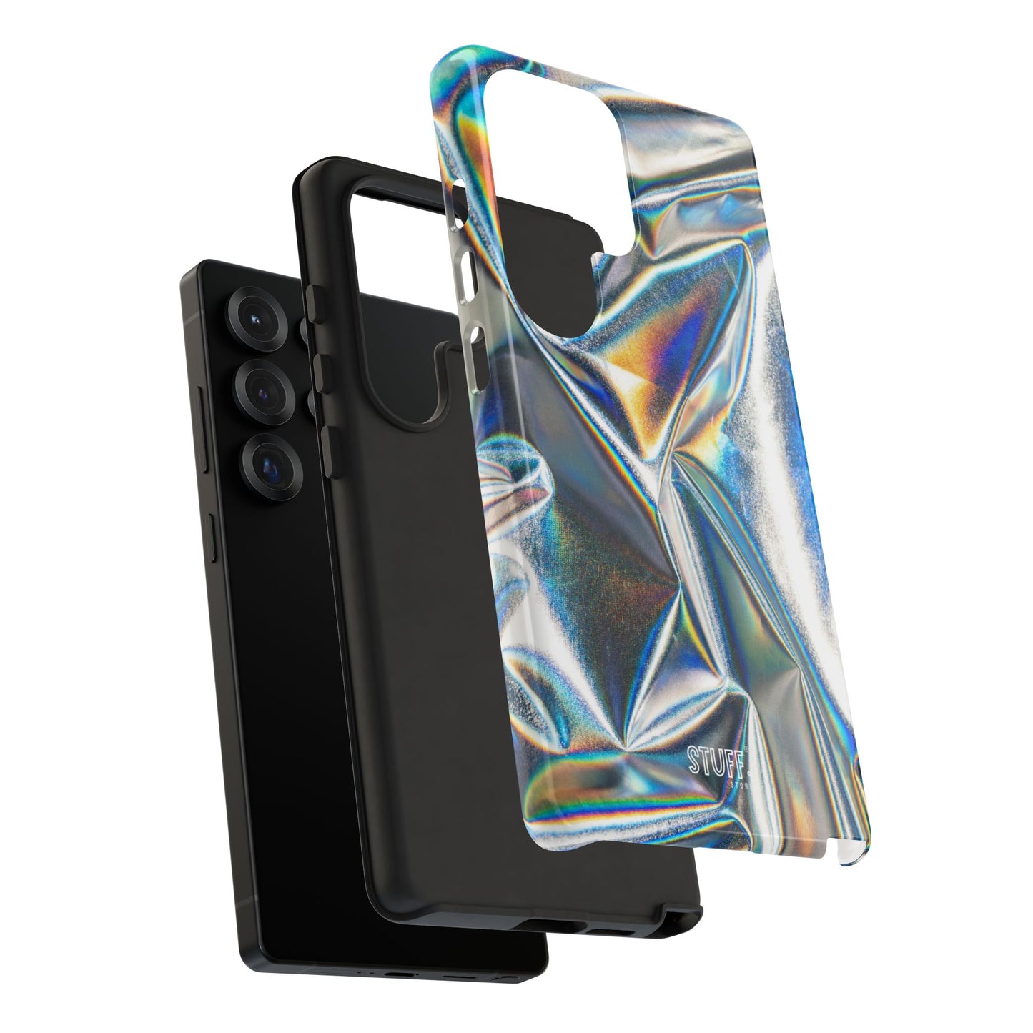 Metallic Case | Coque résistante double protection anti-choc - Effet Métallique