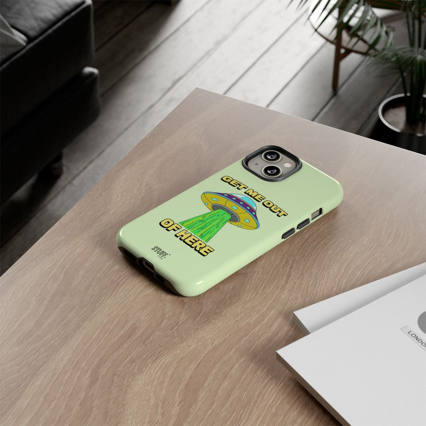 Get Me Out of Here | Coque résistante anti-choc — Vert Menthe