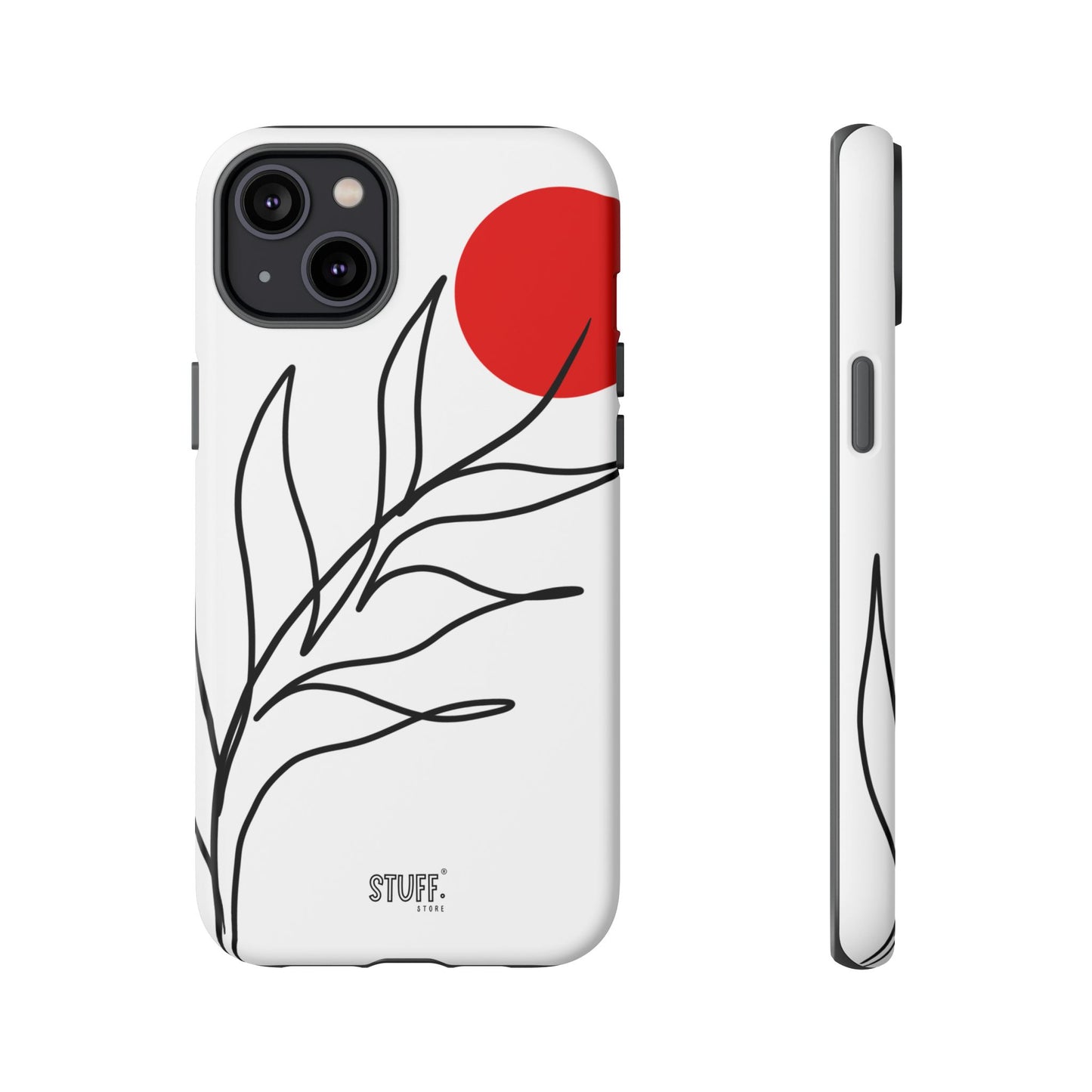 Red Sun Case | Coque résistante double protection avec Design Minimaliste