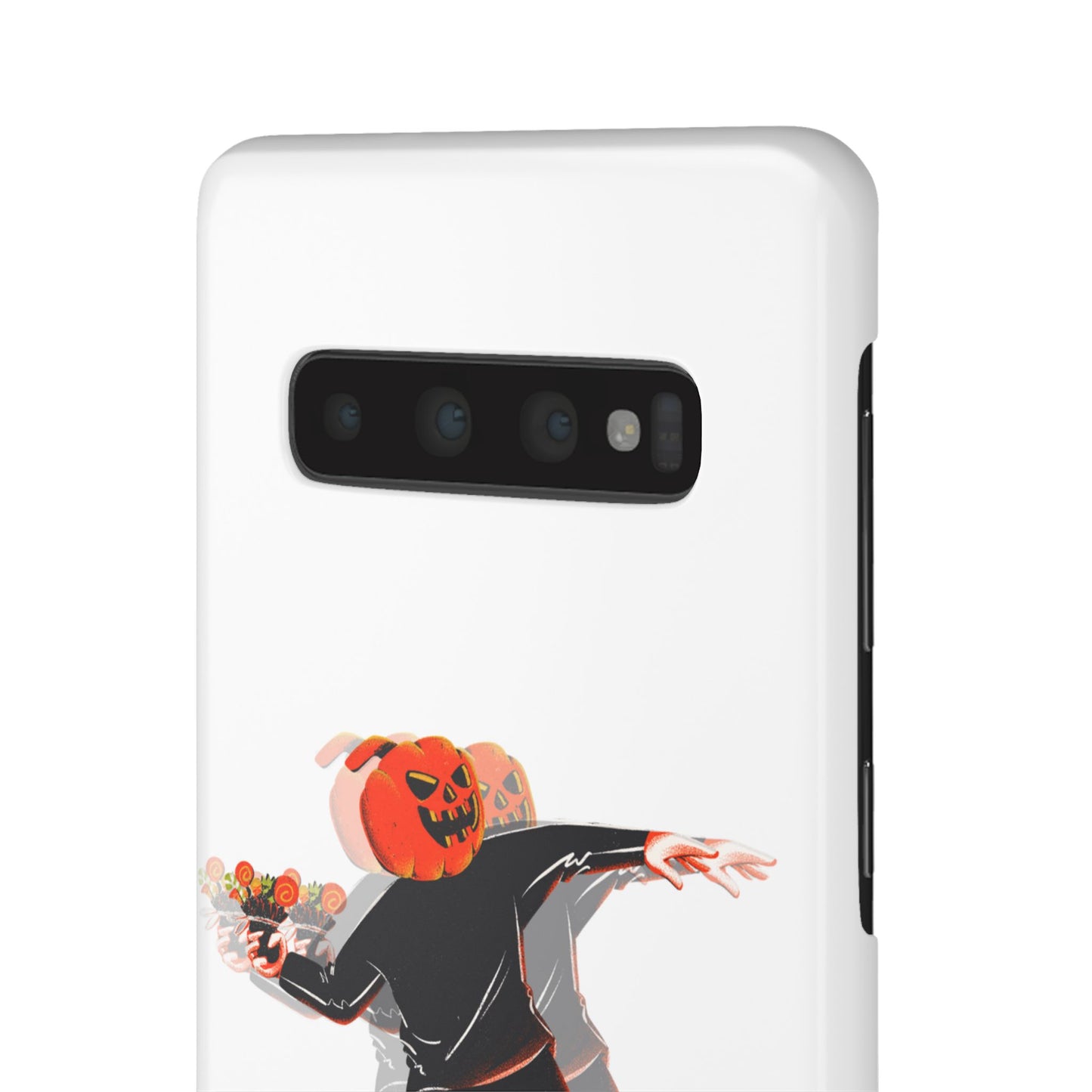Pumpksy | Coque snap légère et résistante inspiration Banksy – Blanc
