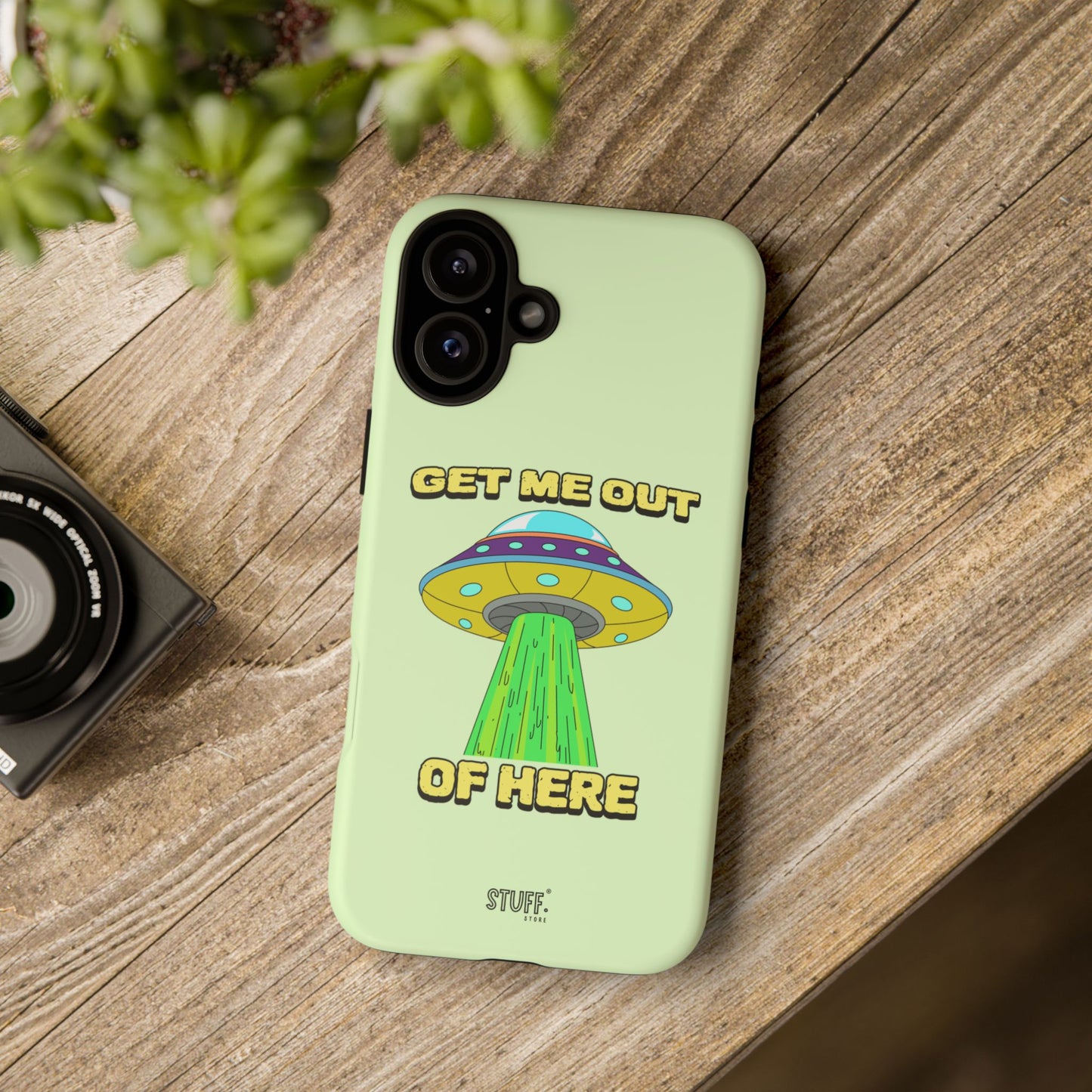 Get Me Out of Here | Coque résistante anti-choc — Vert Menthe