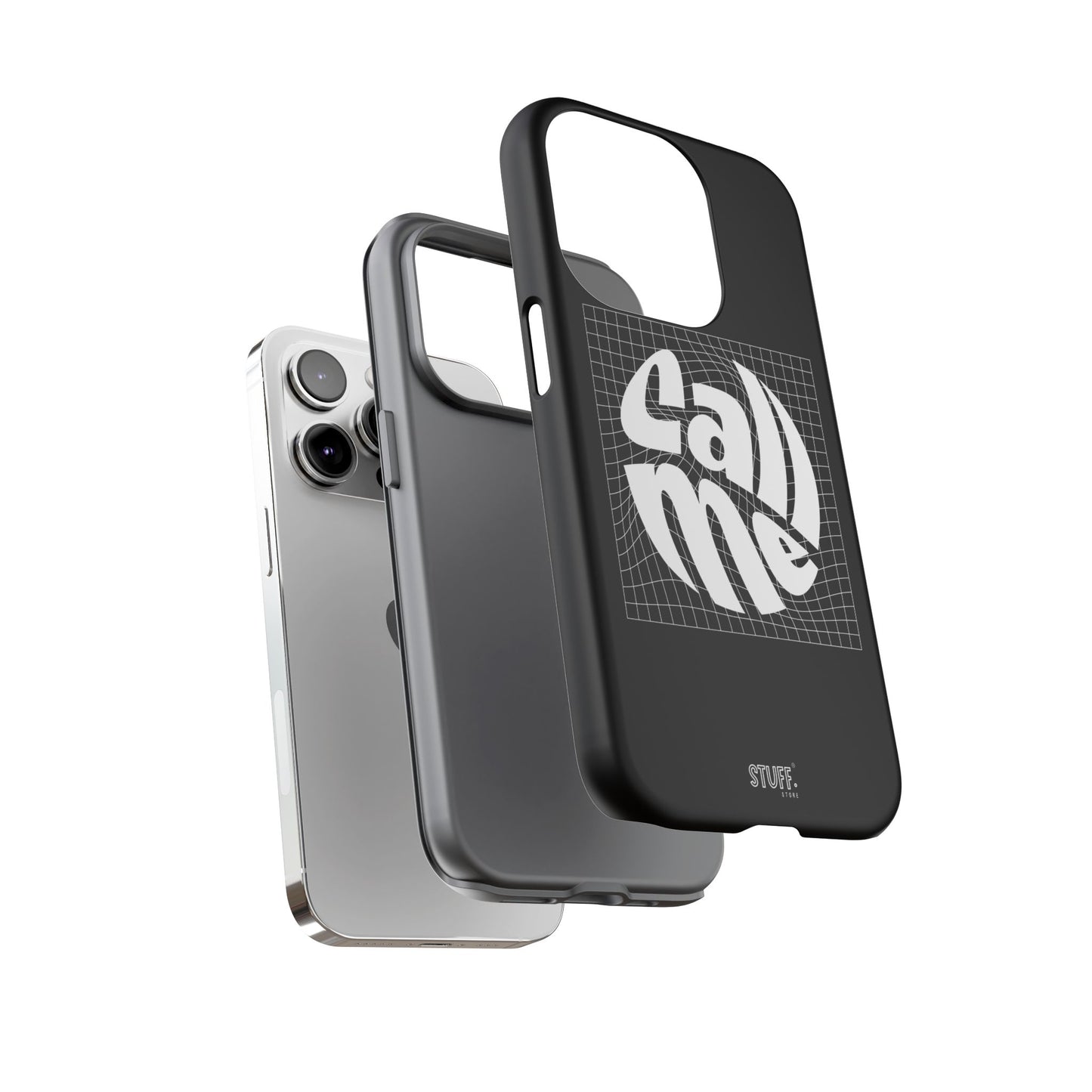 Call Me Case | Coque résistante double protection - Noir Effet Mat