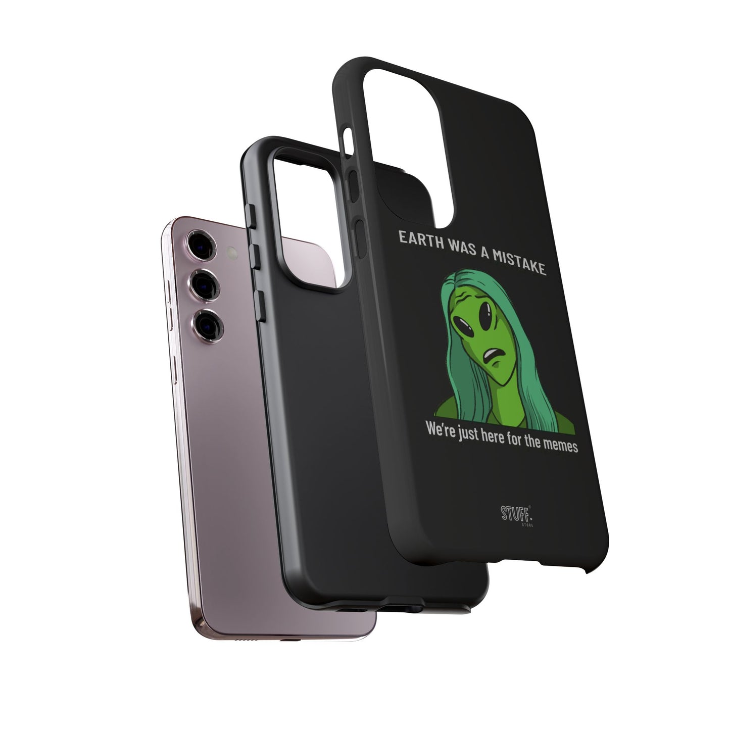 Meme Liking Alien Case | Coque résistante double protection pour les amateurs de Pop Culture