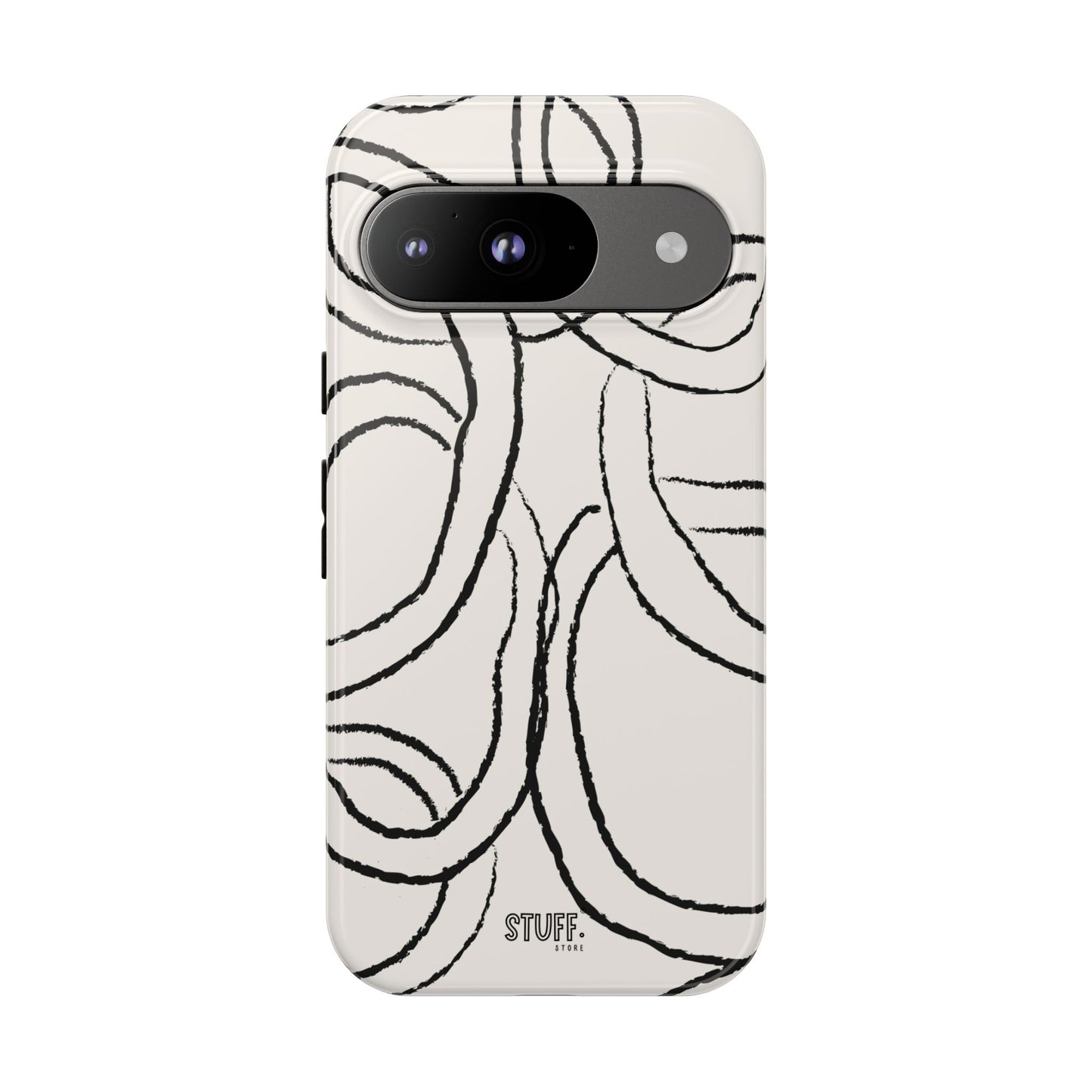Doodly Case | Coque résistante double protection avec Design Gribouillis Minimaliste