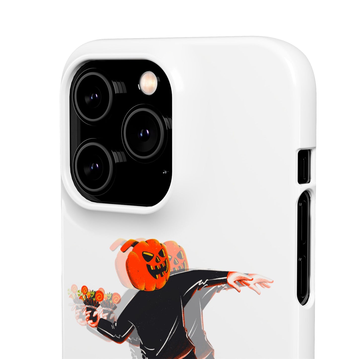 Pumpksy | Coque snap légère et résistante inspiration Banksy – Blanc