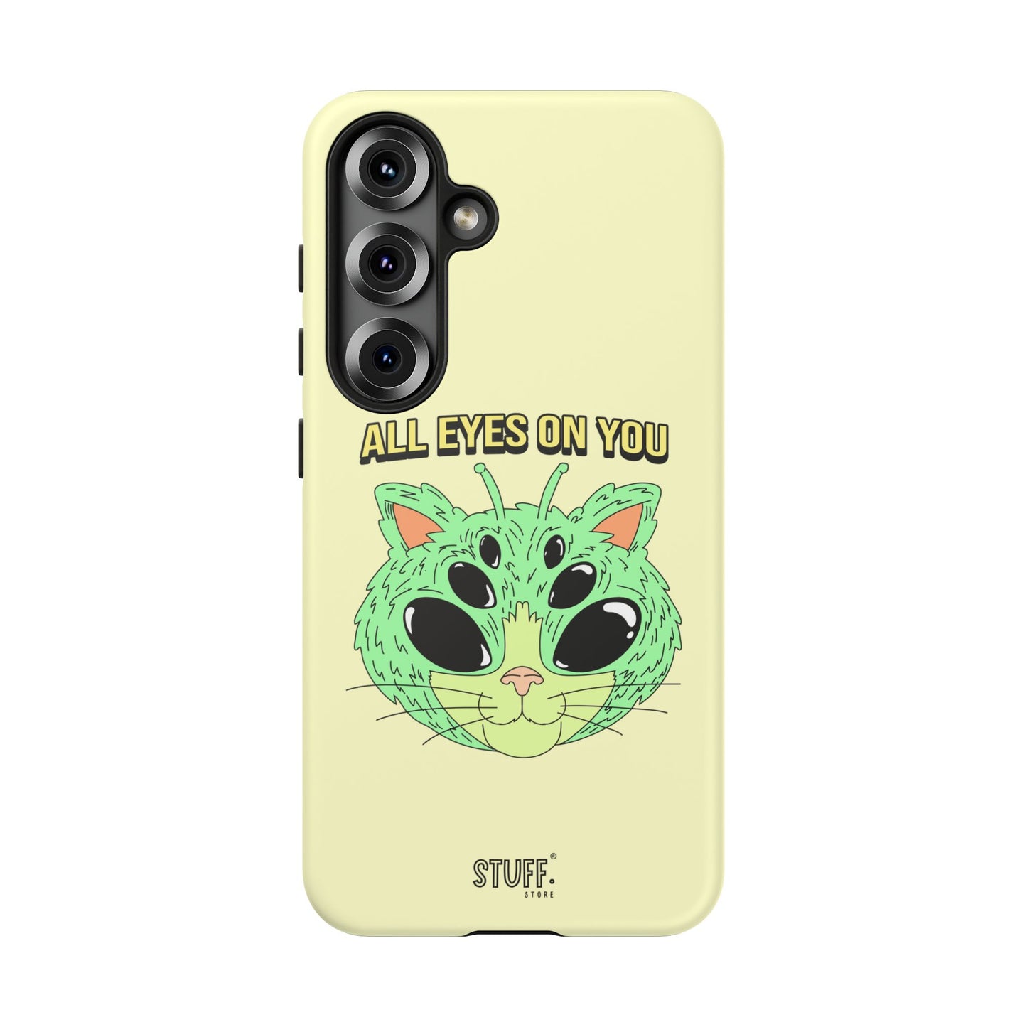 All Eyes on You Case | Coque résistante double protection avec Design Alien drôle