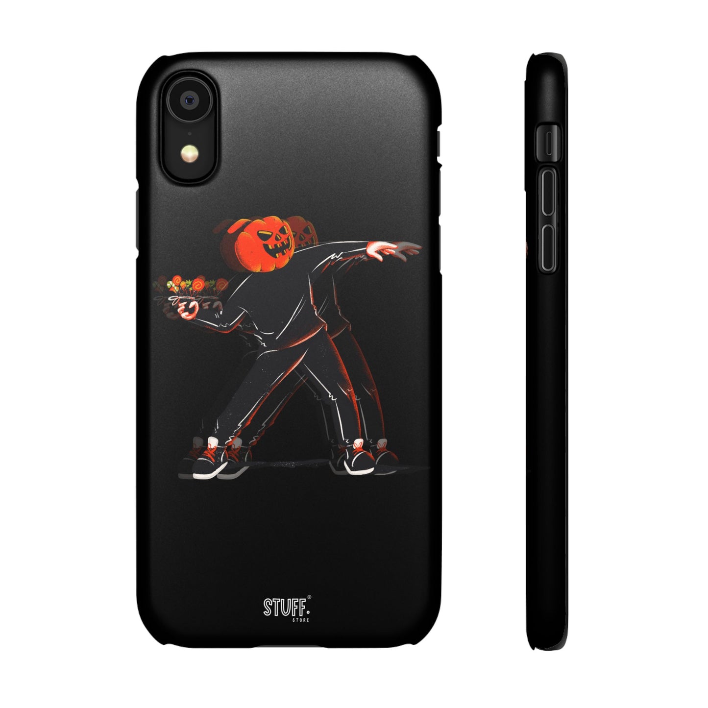 Pumpksy | Coque snap légère et résistante inspiration Banksy – Noir