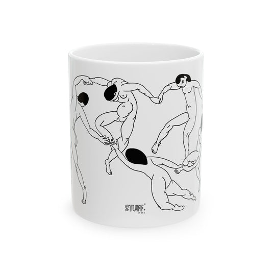 La Danse | Mug en céramique design linéaire inspiré de Matisse – 330ml / 440ml