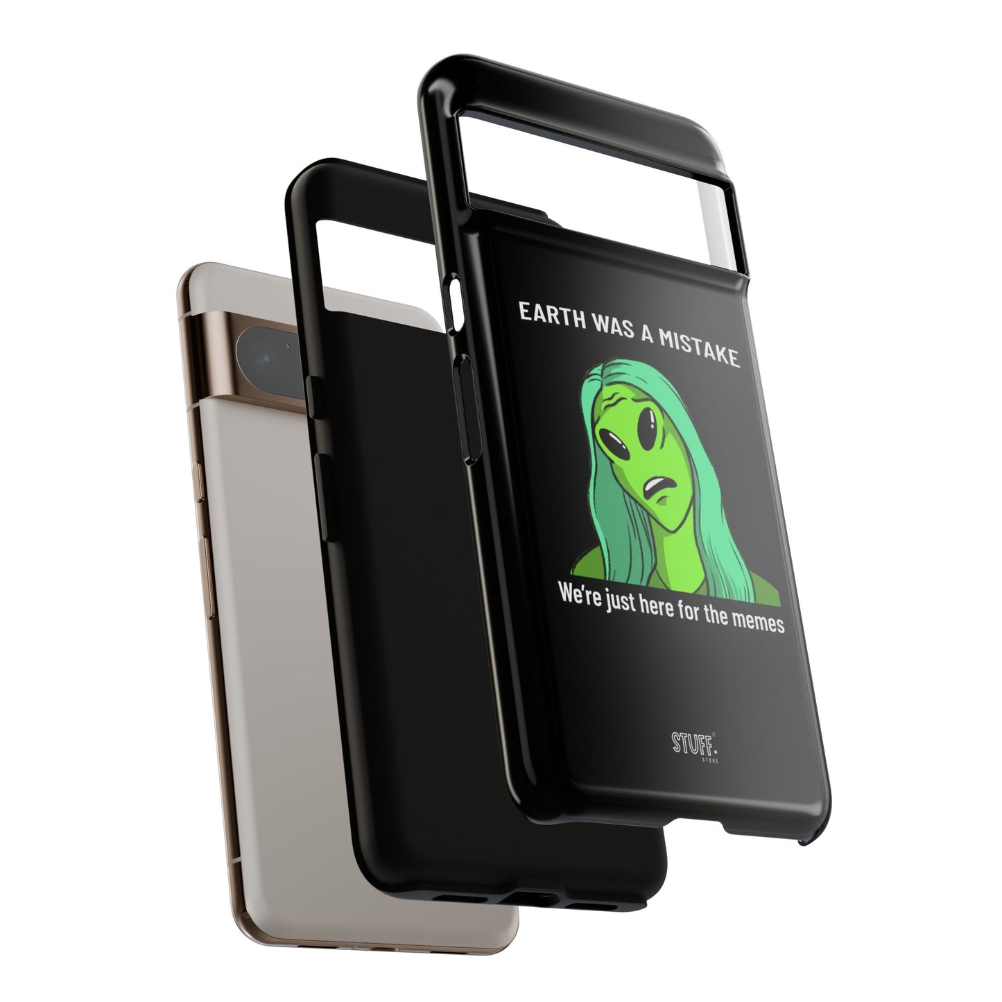 Meme Liking Alien Case | Coque résistante double protection pour les amateurs de Pop Culture