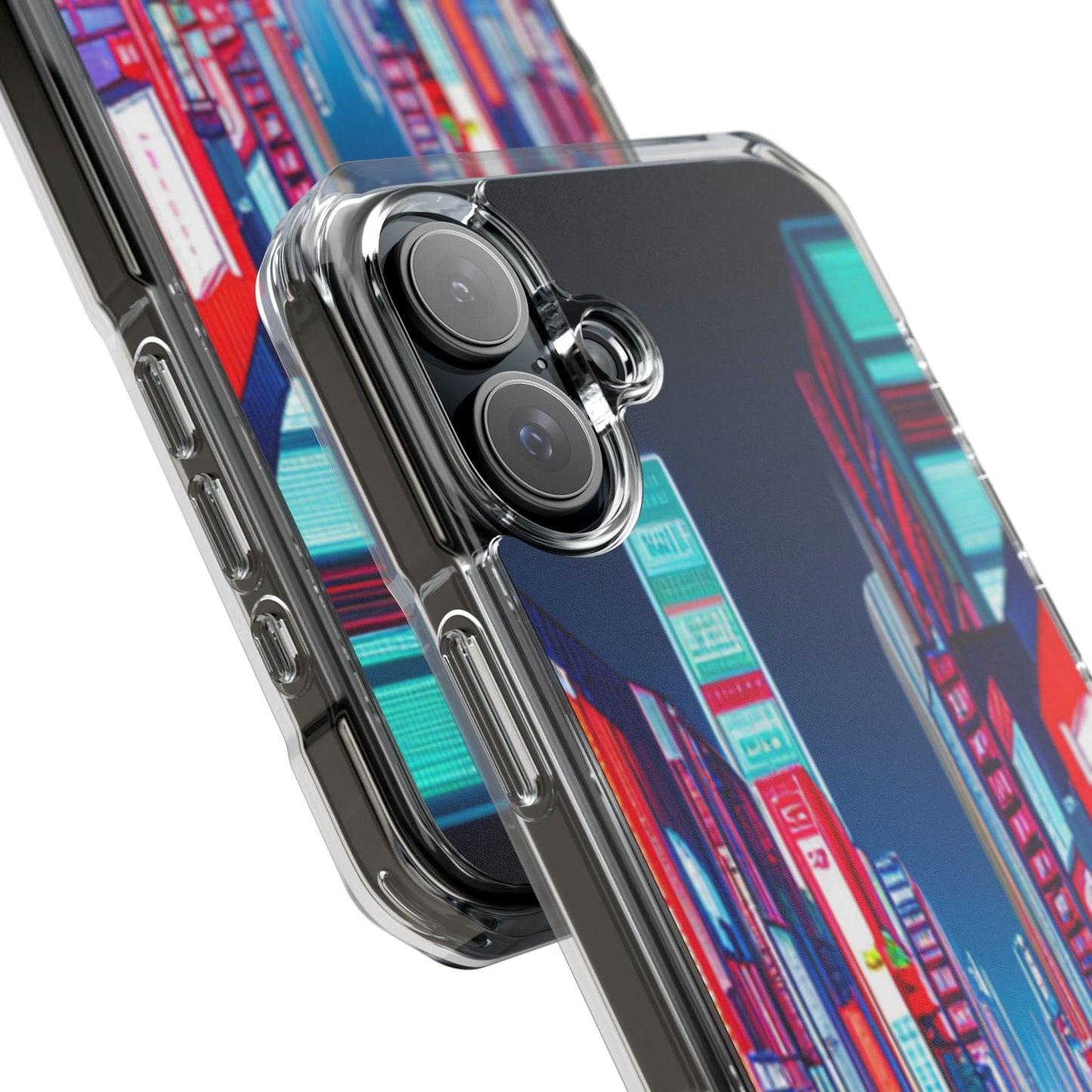 Cyber City Case | Coque transparente magnétique antichoc compatible MagSafe®