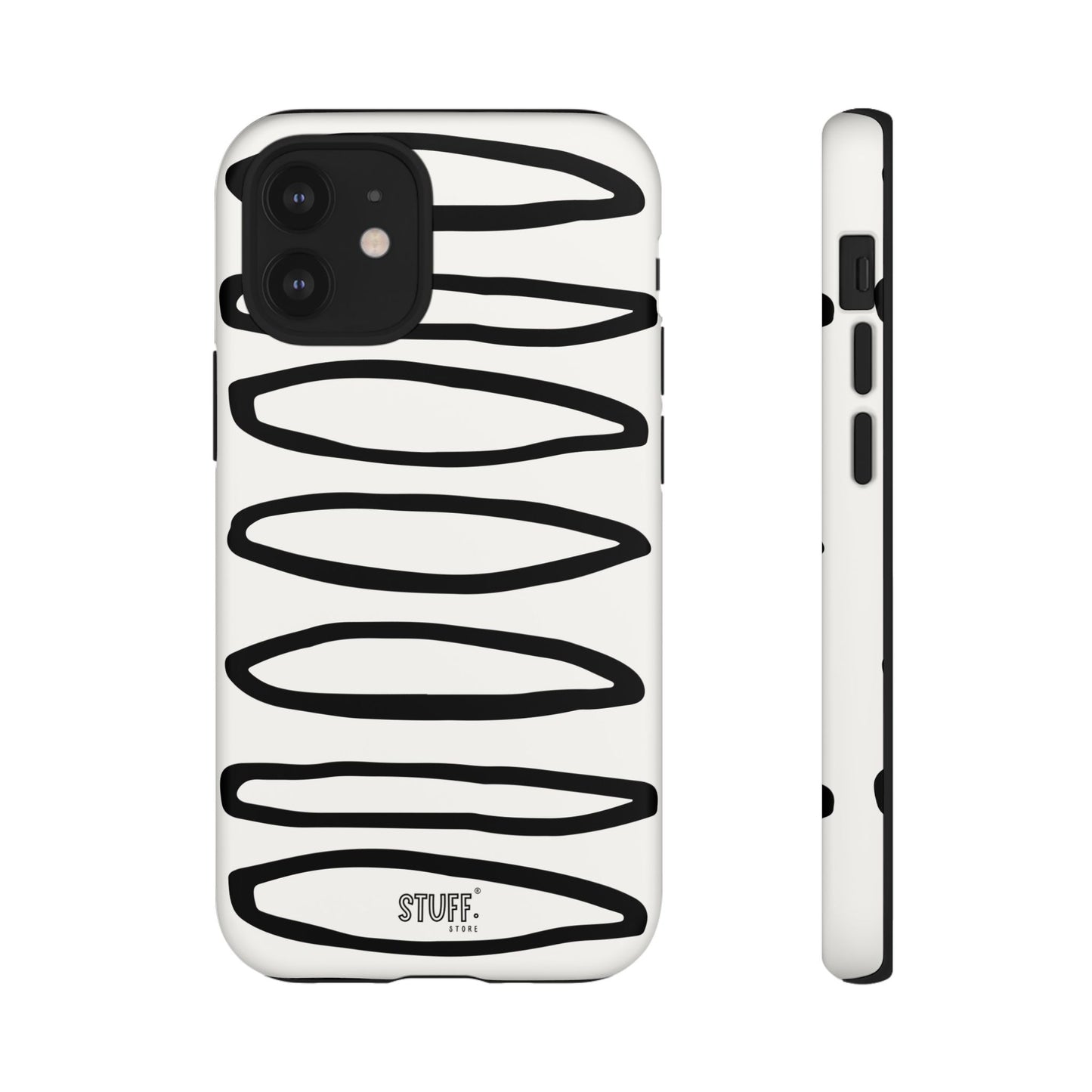 Loopy Case | Coque résistante double protection - Motif cercles abstraits