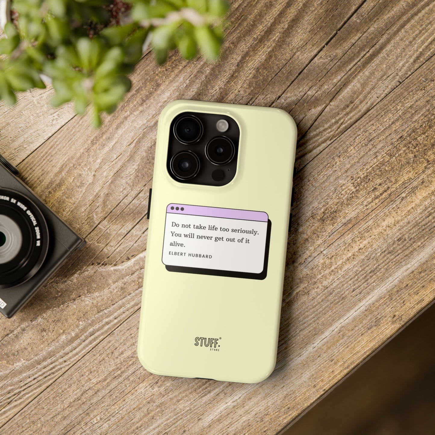 Window Case | Coque résistante à double protection avec citation – Design minimal & message puissant