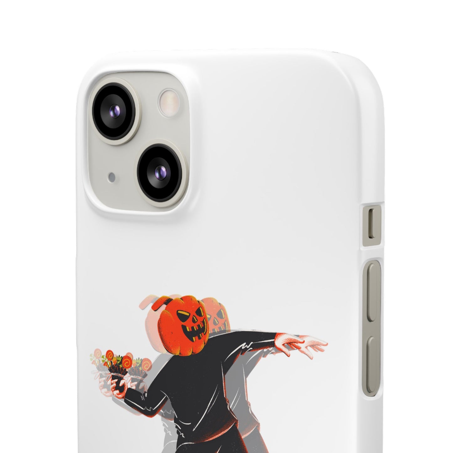 Pumpksy | Coque snap légère et résistante inspiration Banksy – Blanc