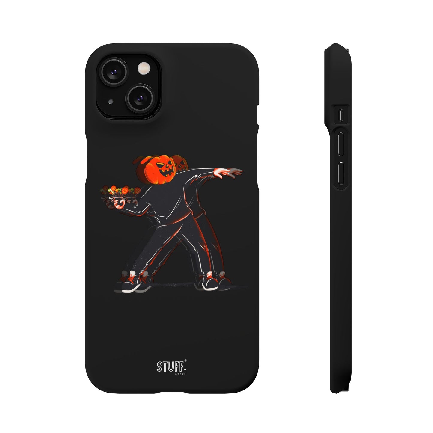 Pumpksy | Coque snap légère et résistante inspiration Banksy – Noir