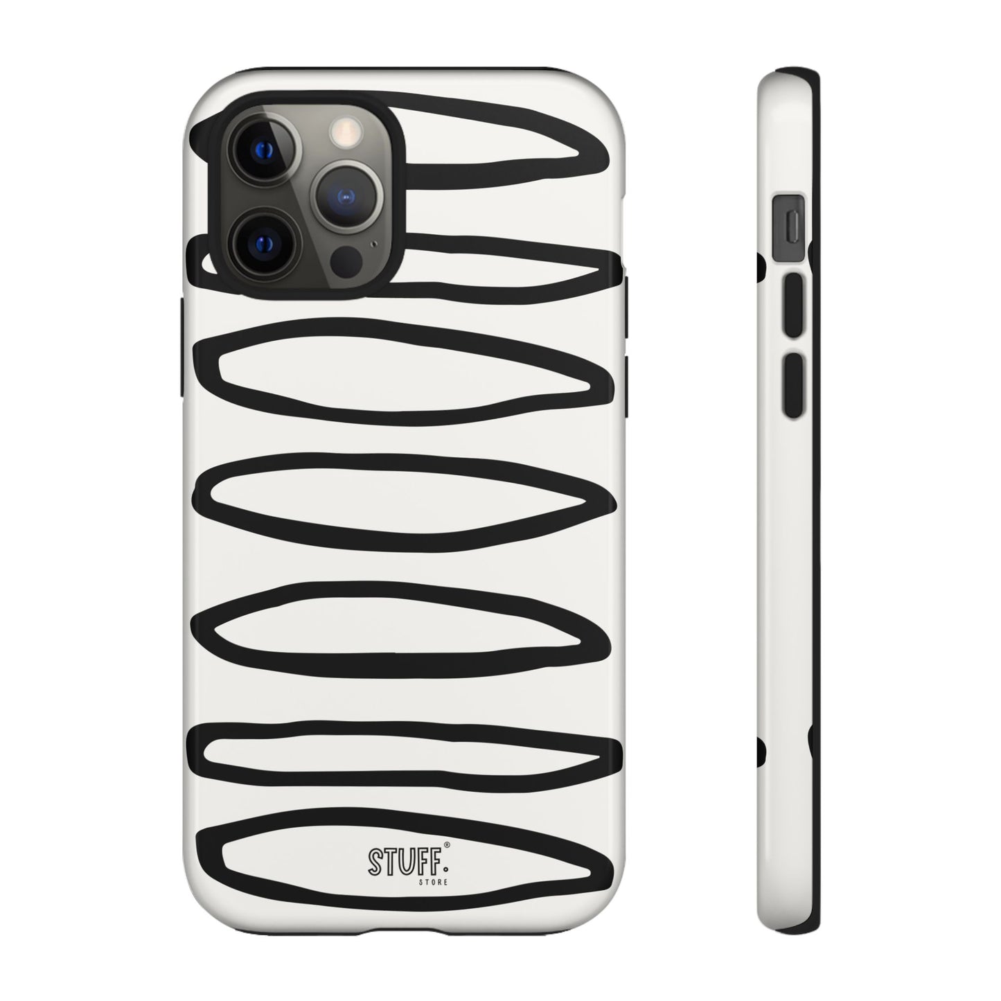Loopy Case | Coque résistante double protection - Motif cercles abstraits