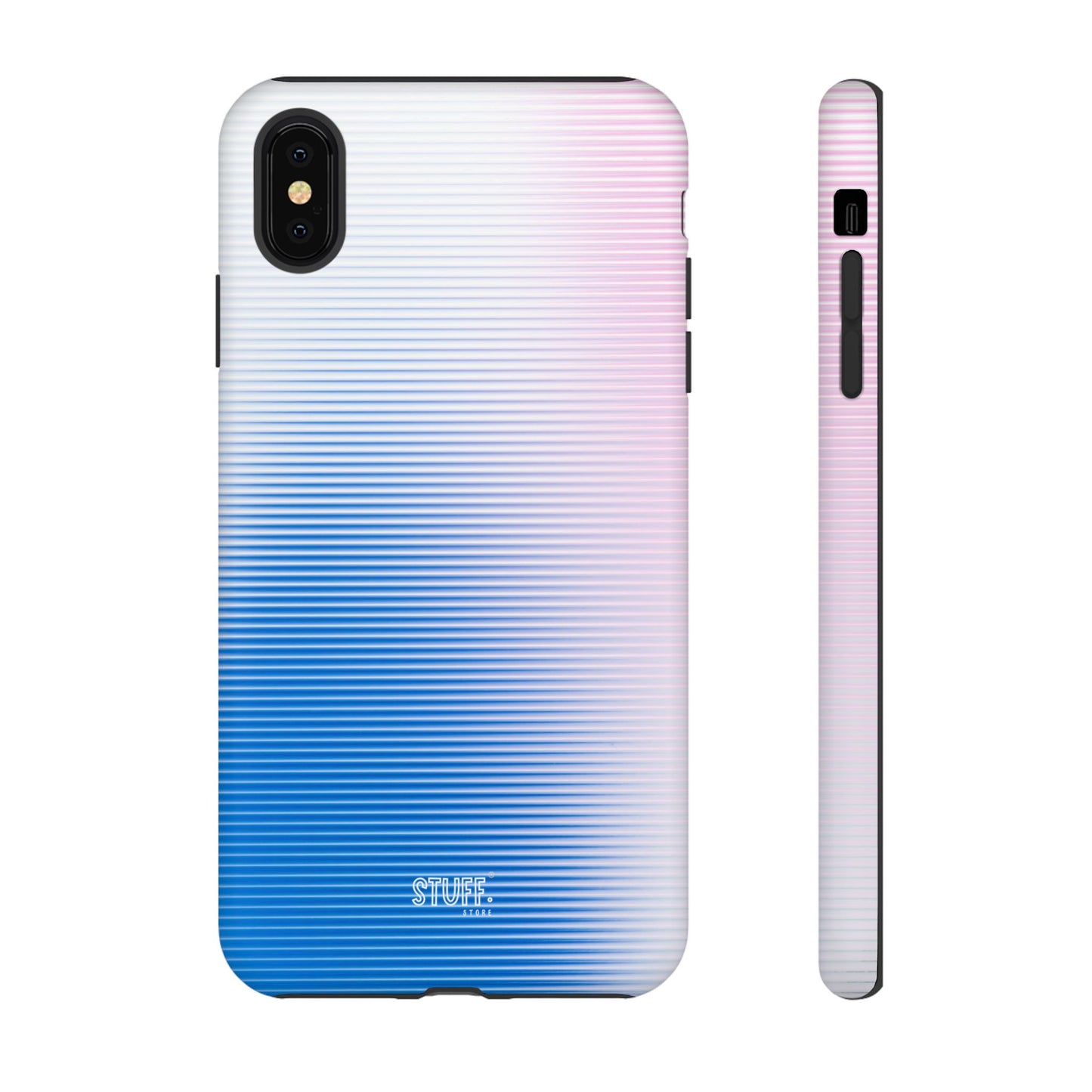 Gradient Case | Coque résistante double protection anti-choc - Dégradé Bleu & Rose