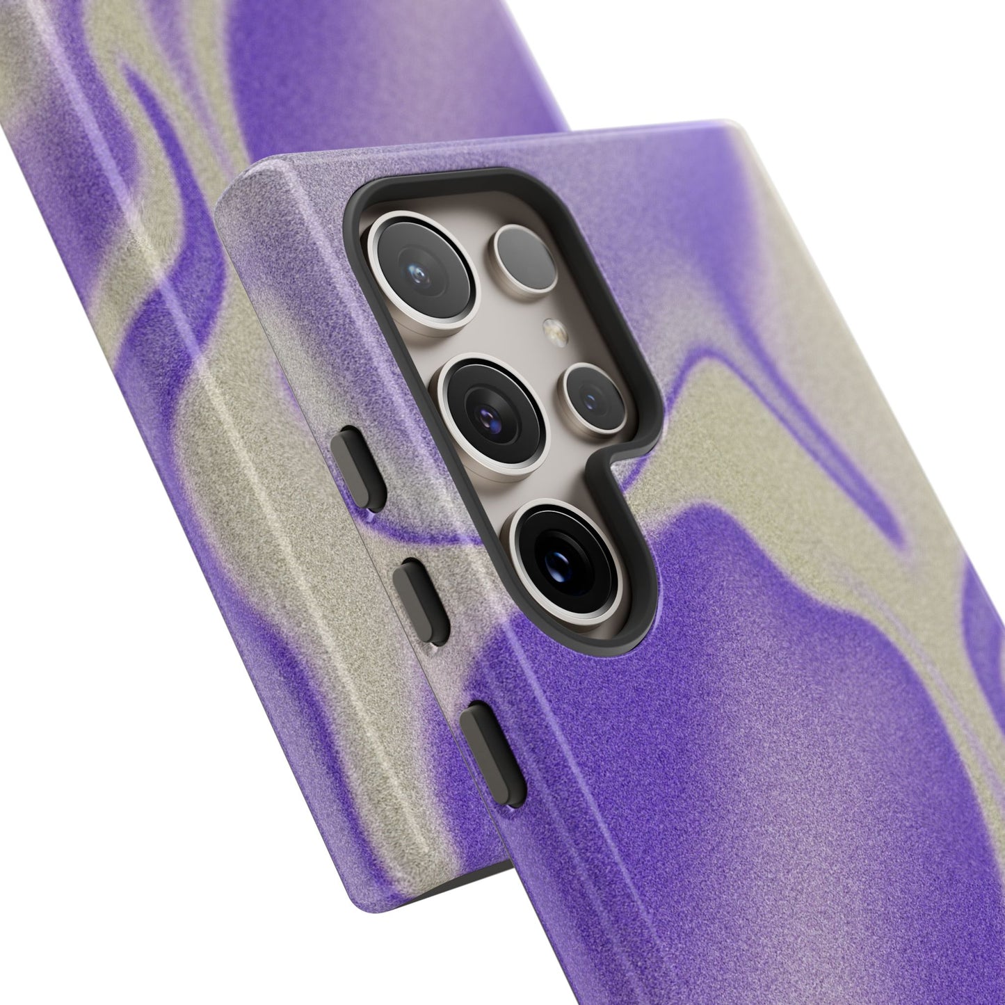 Swirly Case | Coque résistante double protection - Motif vague pourpre