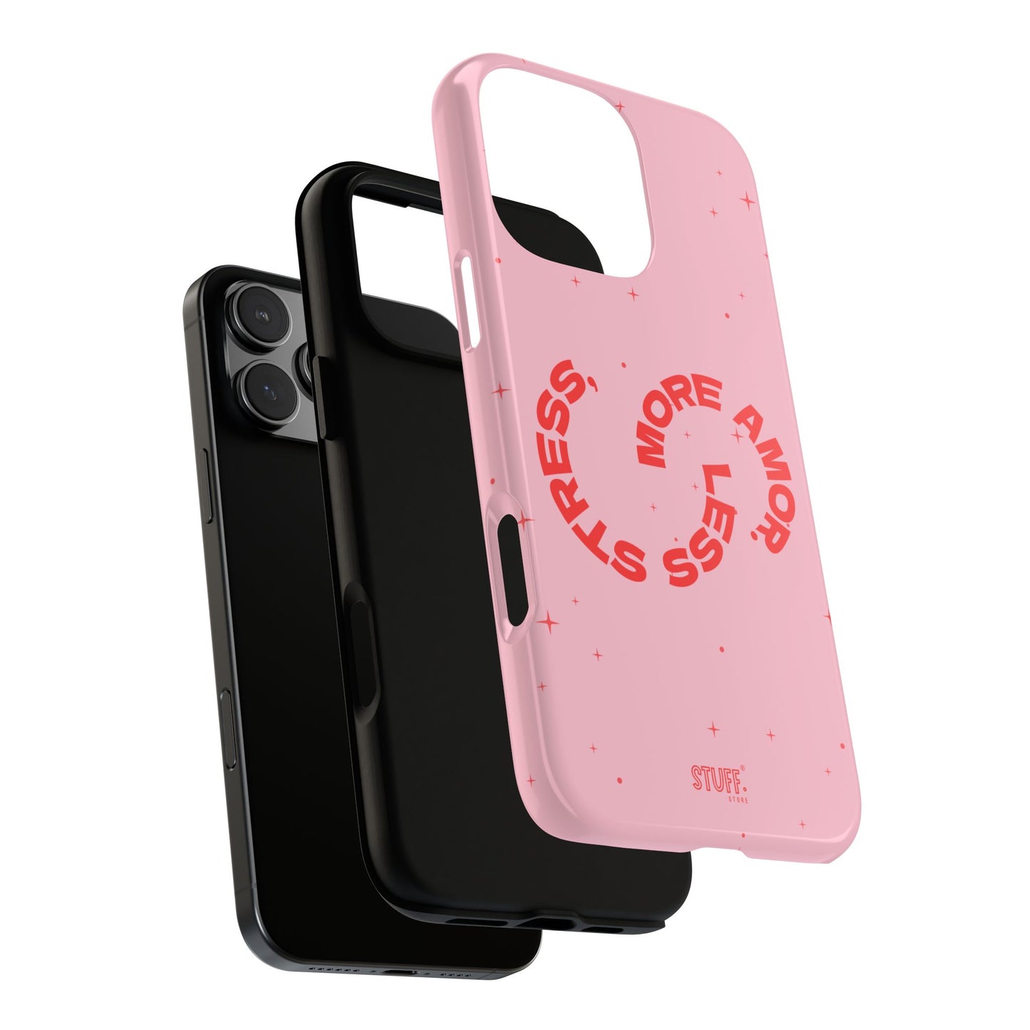 More Amor Case | Coque résistante double protection avec phrase Bienveillante
