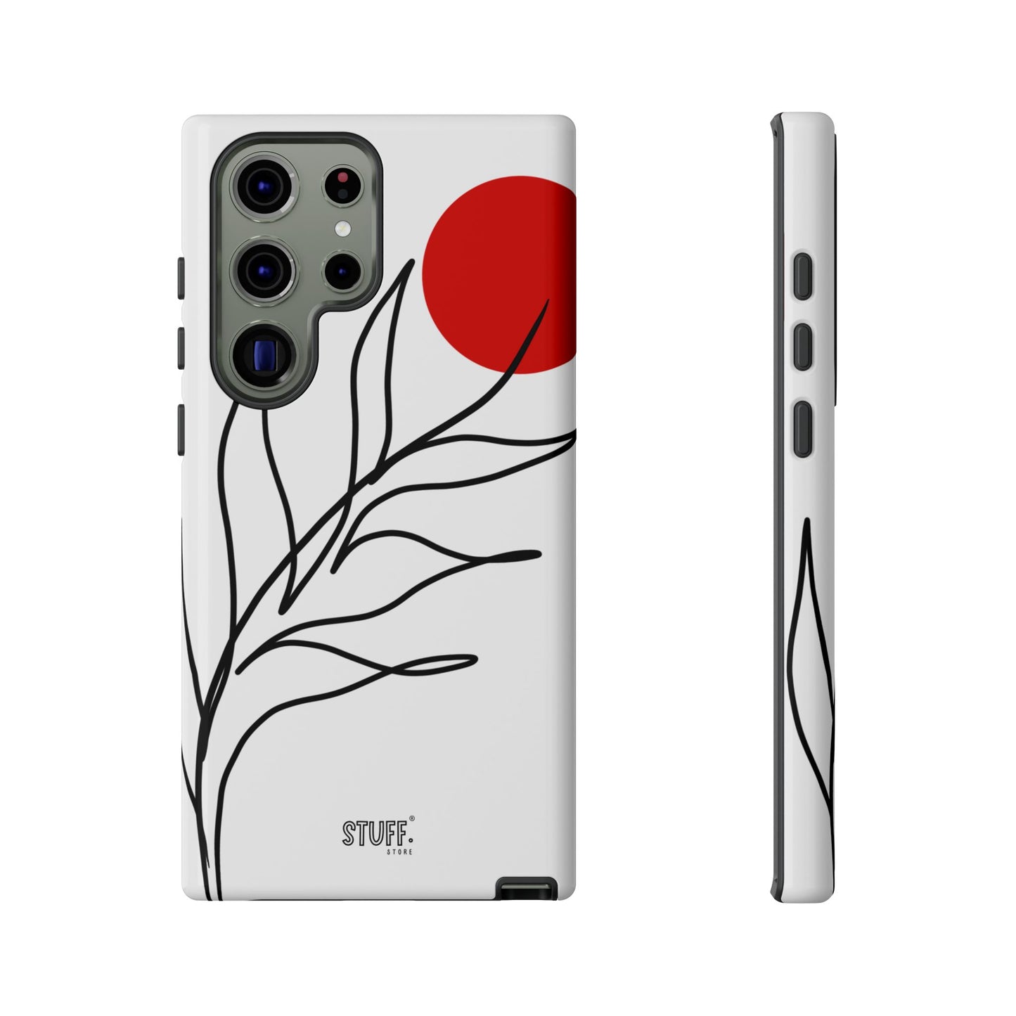 Red Sun Case | Coque résistante double protection avec Design Minimaliste