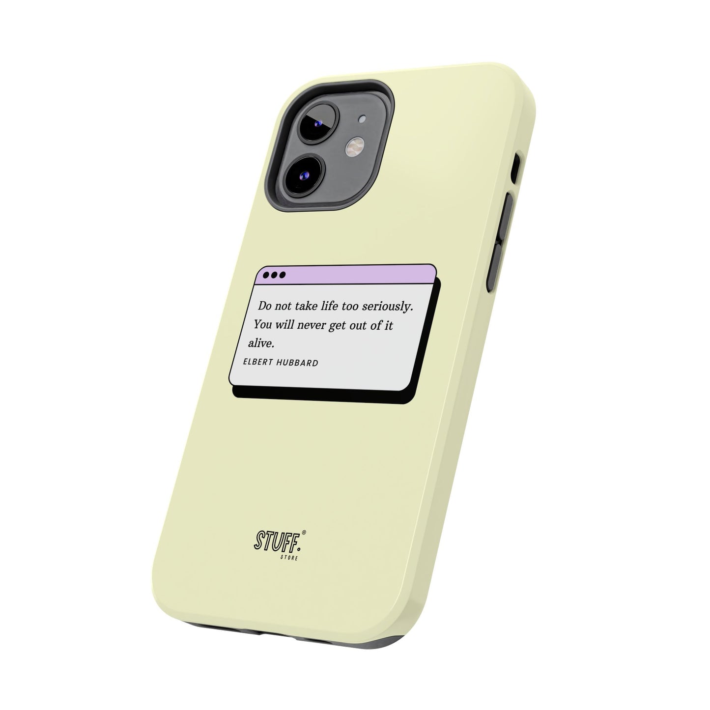 Window Case | Coque résistante à double protection avec citation – Design minimal & message puissant