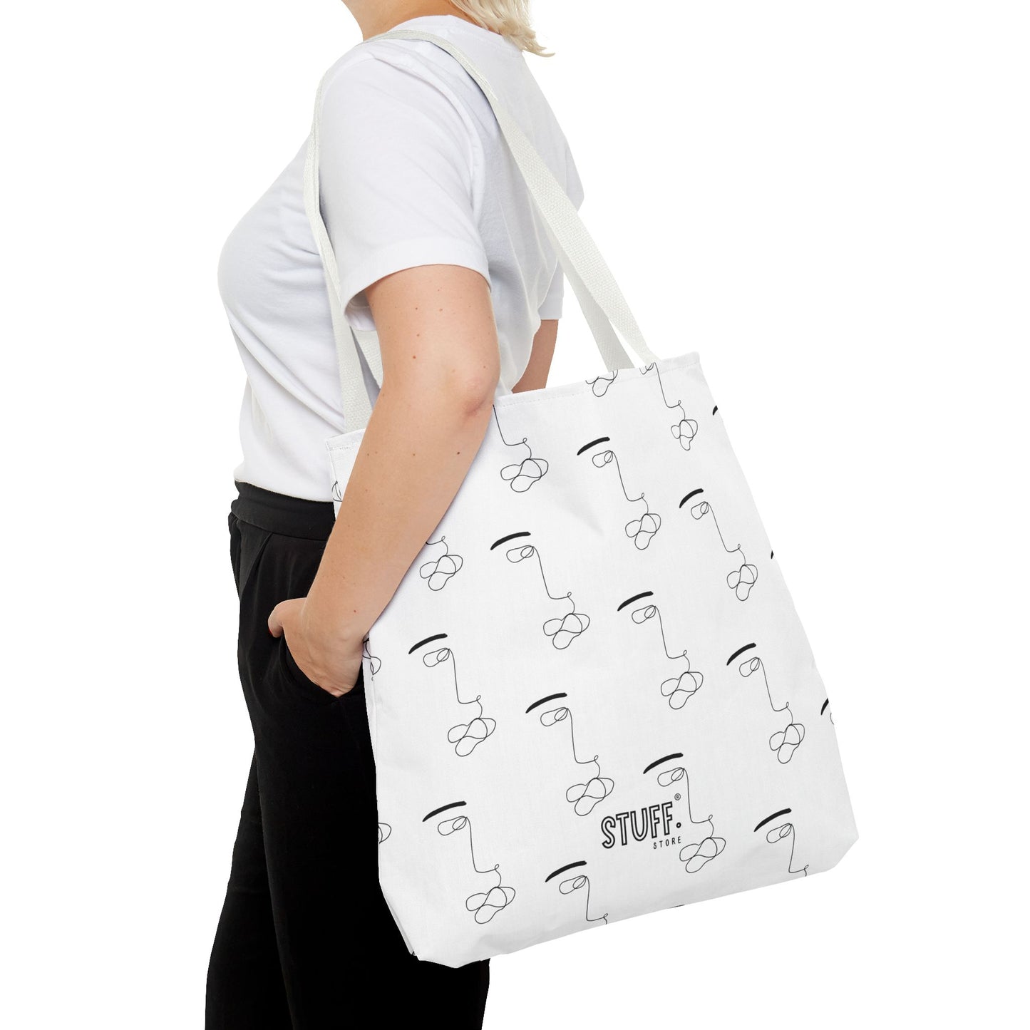 He’s Art Tote Bag | Sac cabas résistant et durable avec design one-line