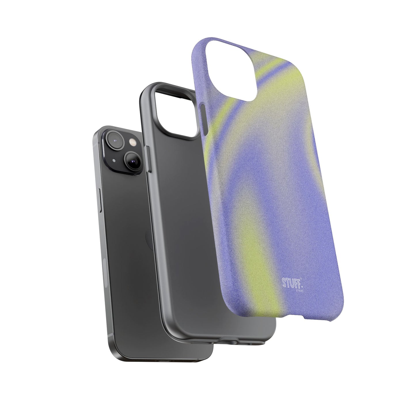 Vibrant Case | Coque résistante double protection anti-choc - Violet & Jaune