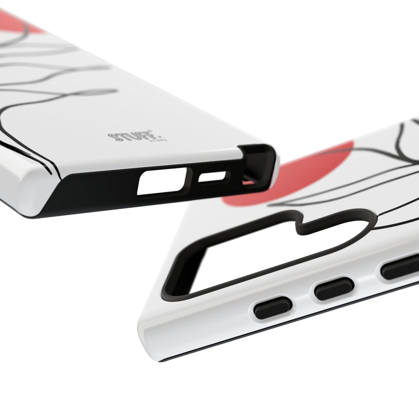 Red Sun Case | Coque résistante double protection avec Design Minimaliste