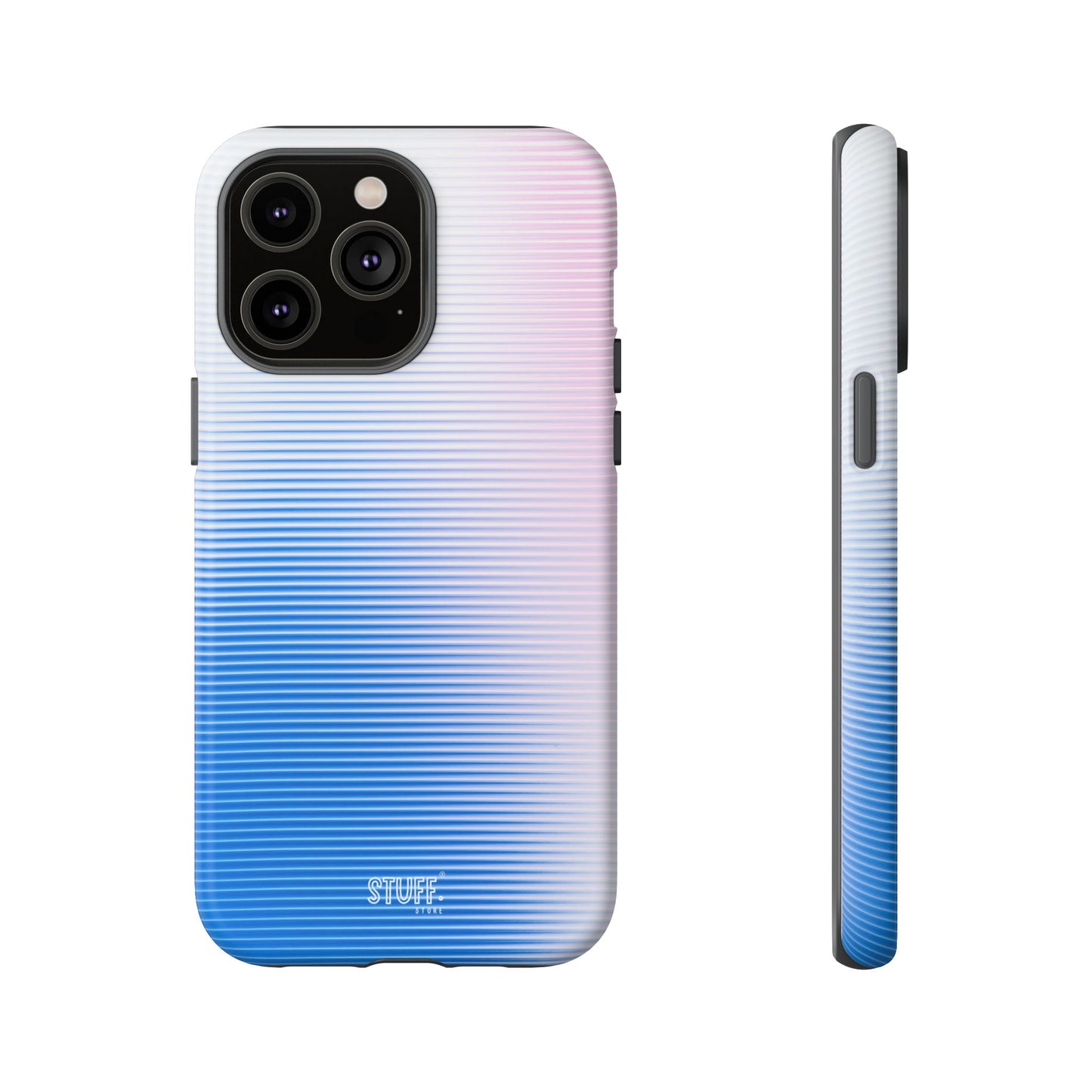 Gradient Case | Coque résistante double protection anti-choc - Dégradé Bleu & Rose