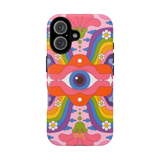 Psych Case | Coque résistante double protection avec Design Psychédélique coloré