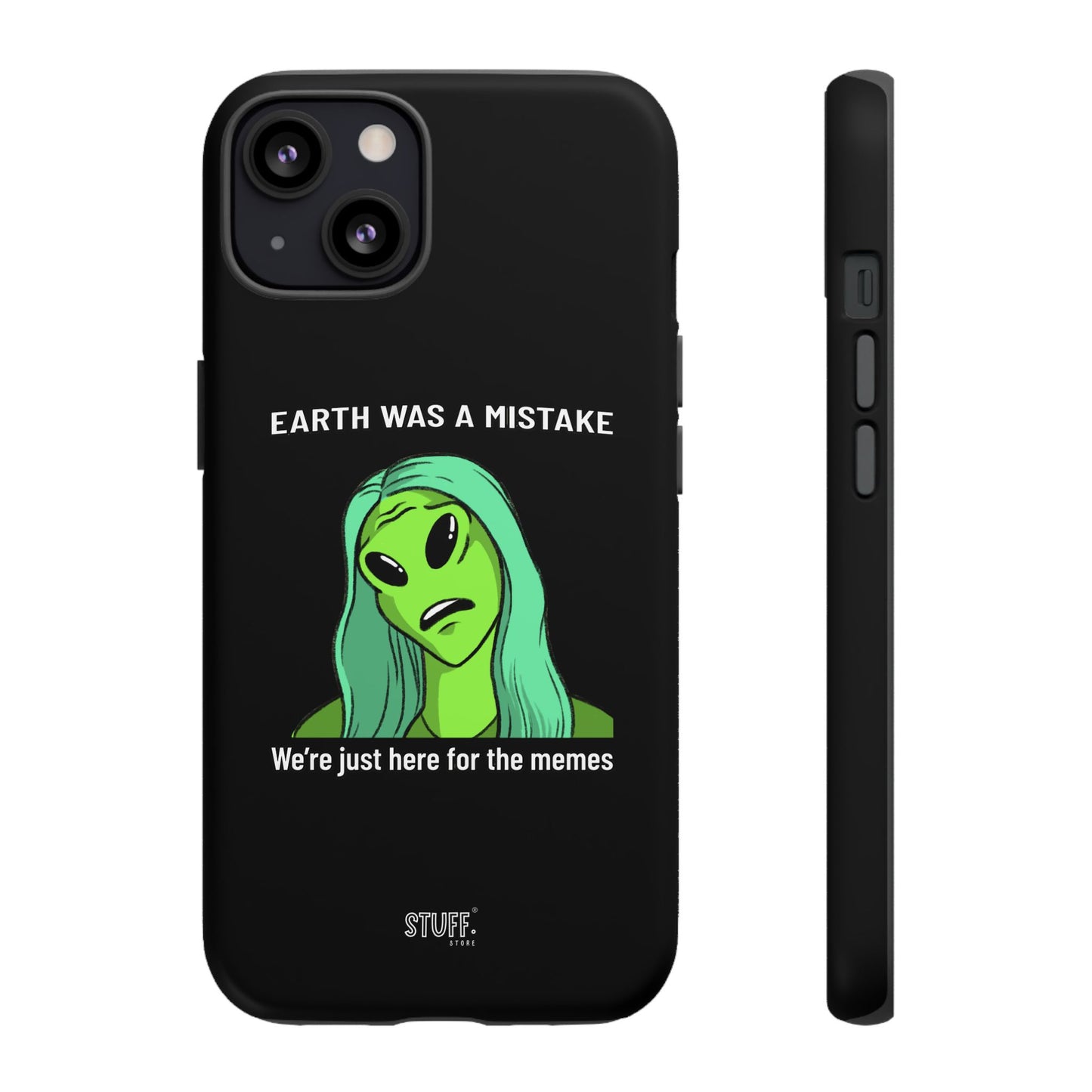 Meme Liking Alien Case | Coque résistante double protection pour les amateurs de Pop Culture