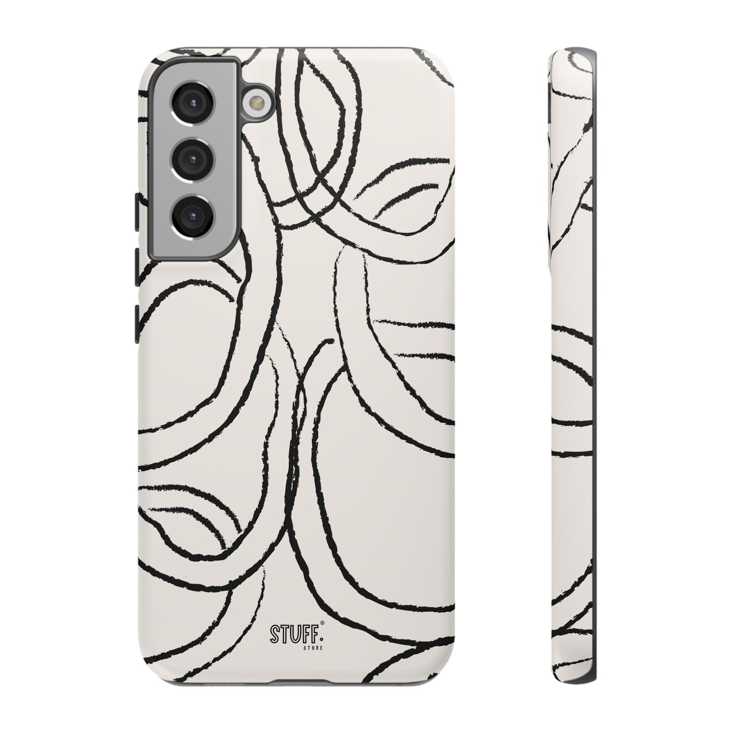 Doodly Case | Coque résistante double protection avec Design Gribouillis Minimaliste