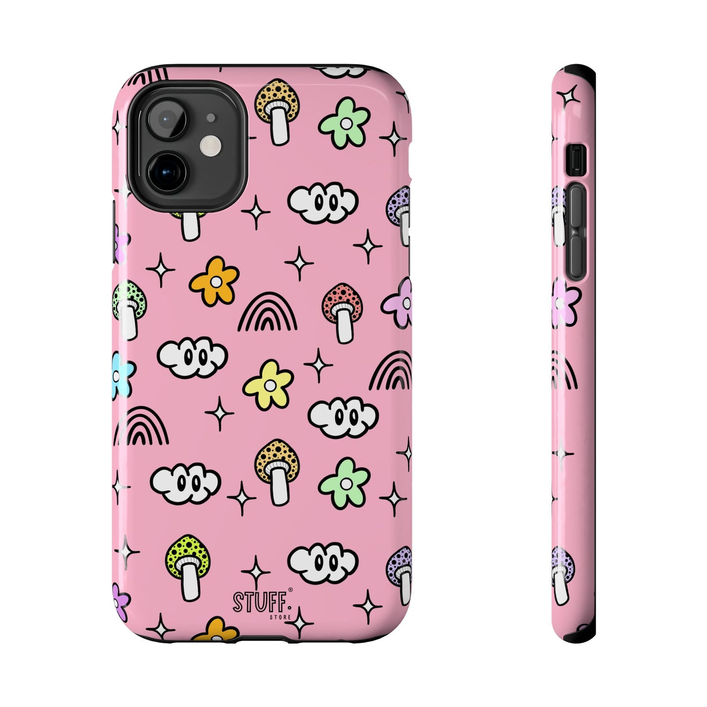 Pixie Case | Coque résistante double protection | Pixie Collection - Pink Matte Effect