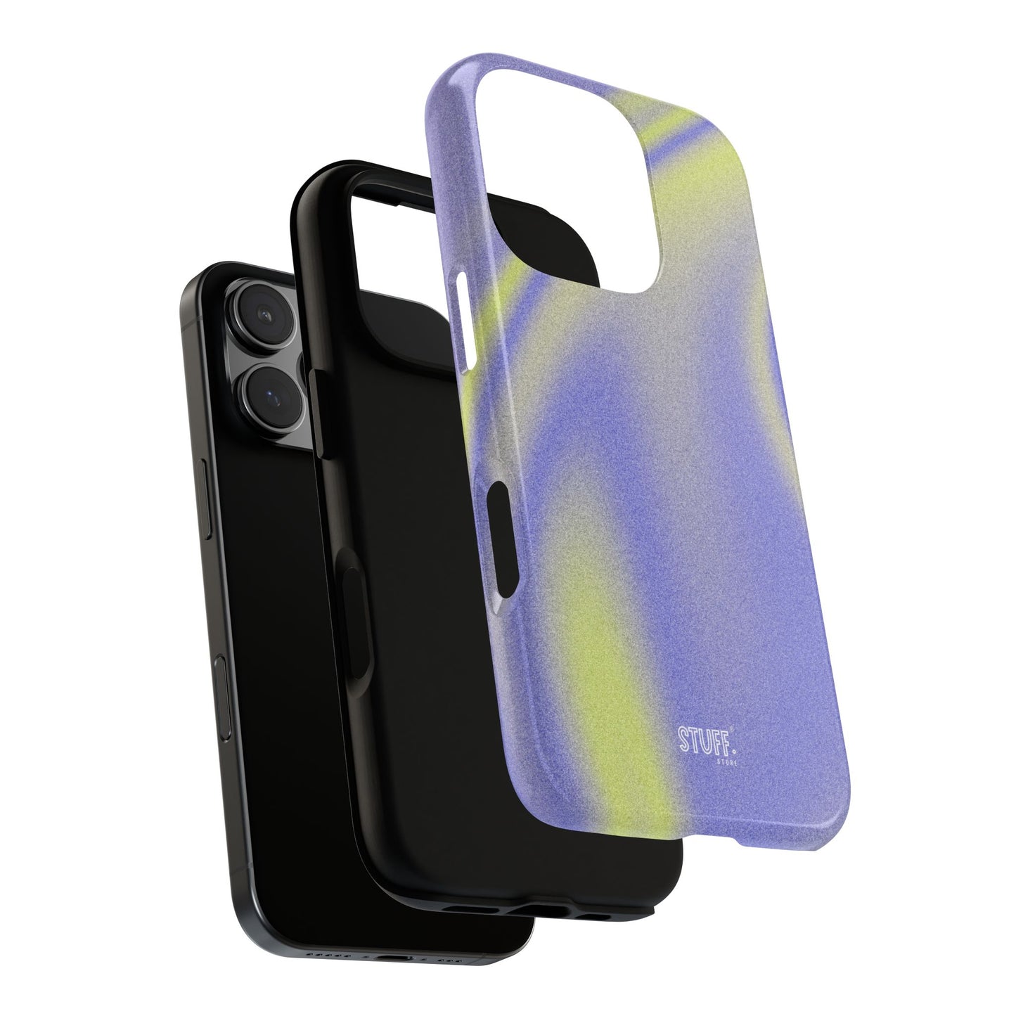 Vibrant Case | Coque résistante double protection anti-choc - Violet & Jaune