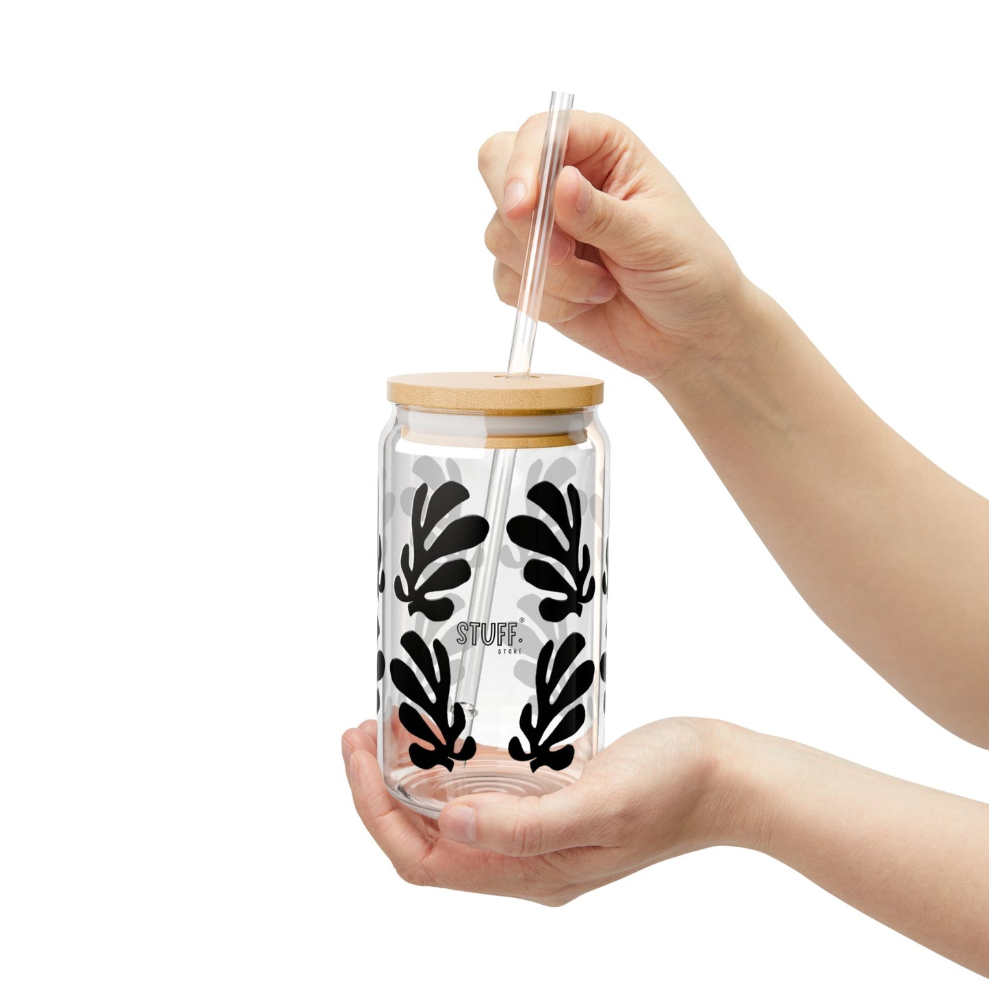 Floral Cup | Tasse anti-fuite pratique et étanche pour boissons chaudes et froides – 470ml | inspiration Matisse