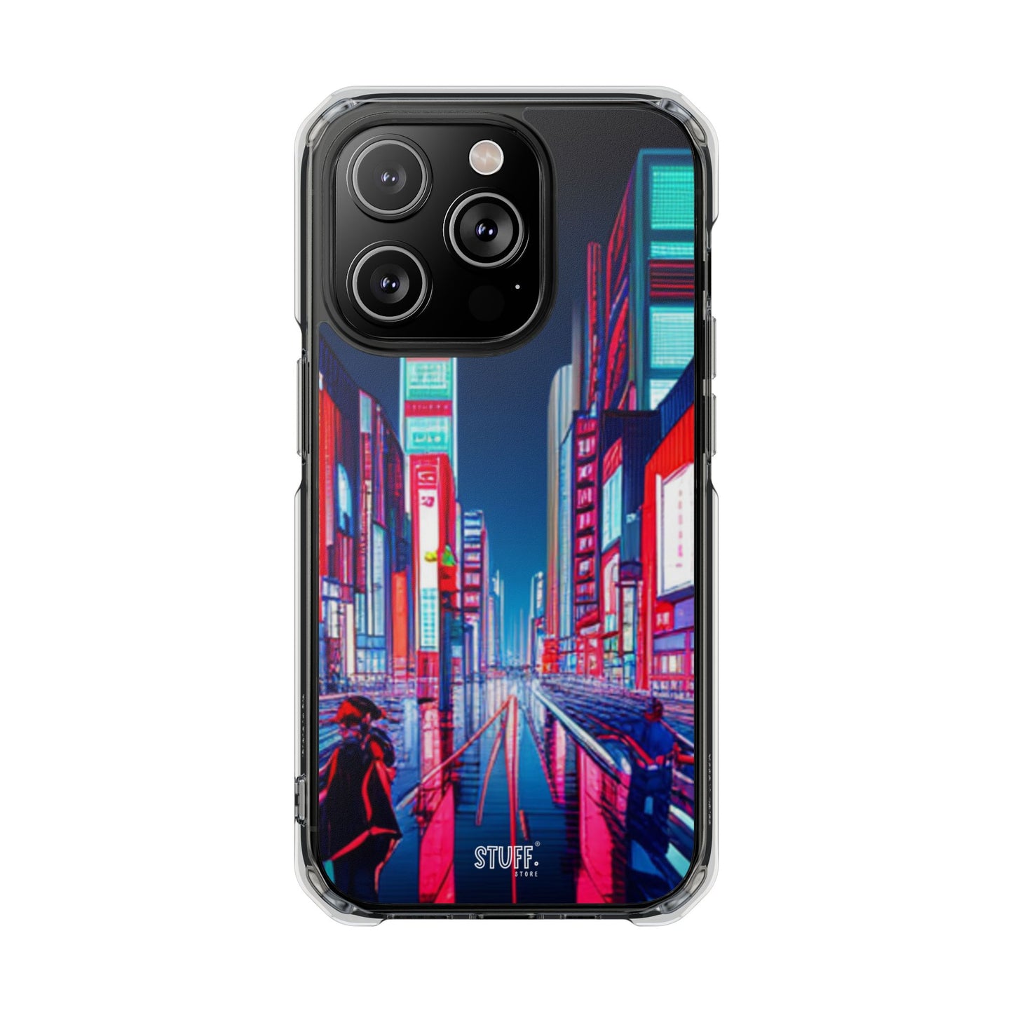 Cyber City Case | Coque transparente magnétique antichoc compatible MagSafe®