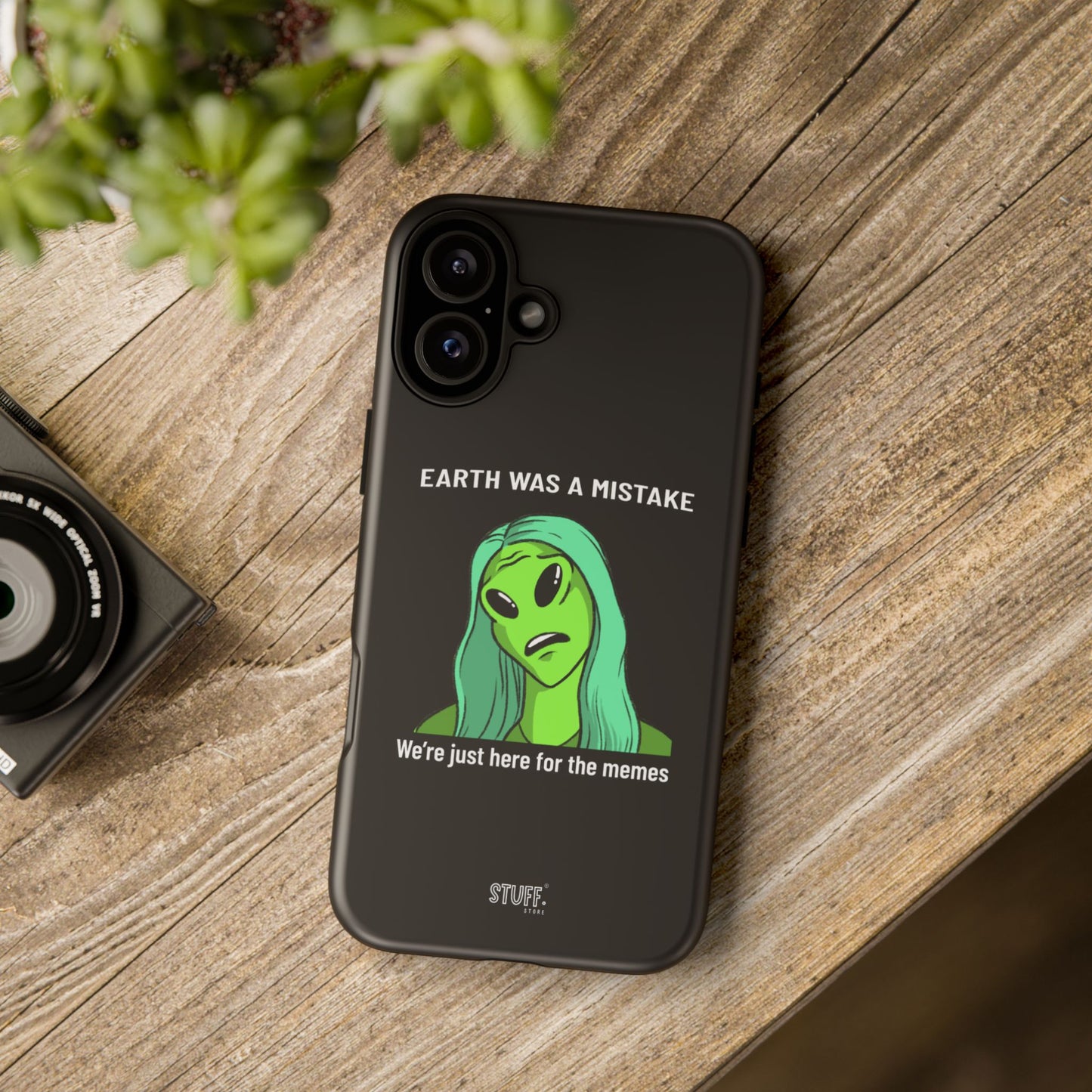 Meme Liking Alien Case | Coque résistante double protection pour les amateurs de Pop Culture