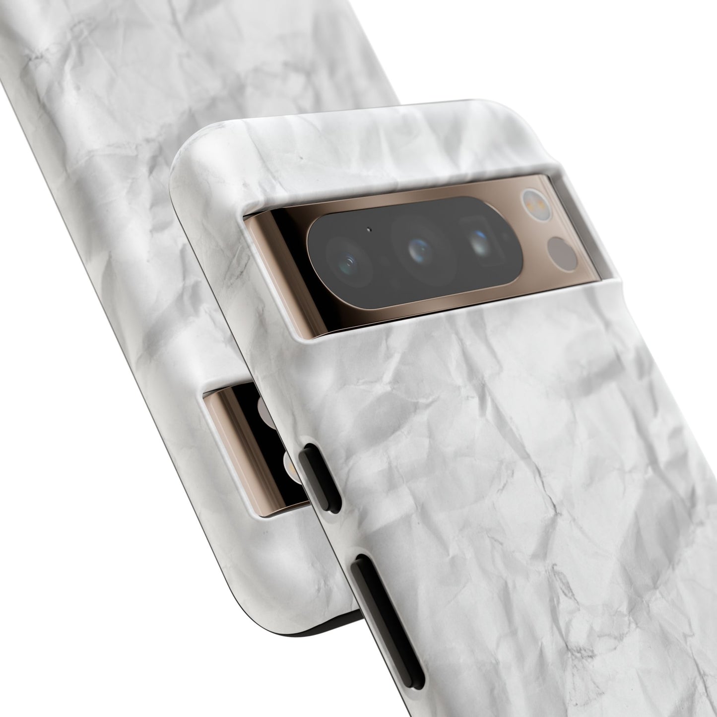 Crinkled Case | Coque résistante double protection anti-choc Effet Papier Froissé Mat