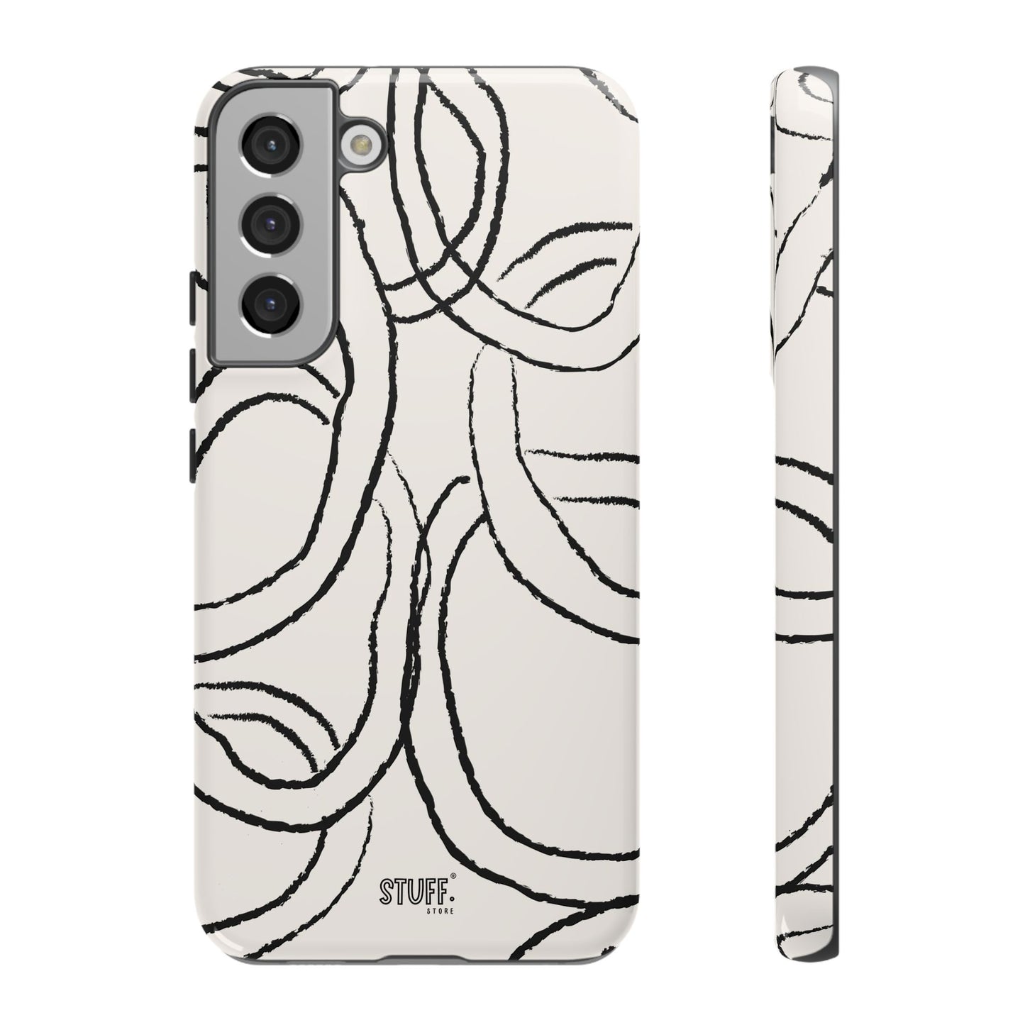 Doodly Case | Coque résistante double protection avec Design Gribouillis Minimaliste