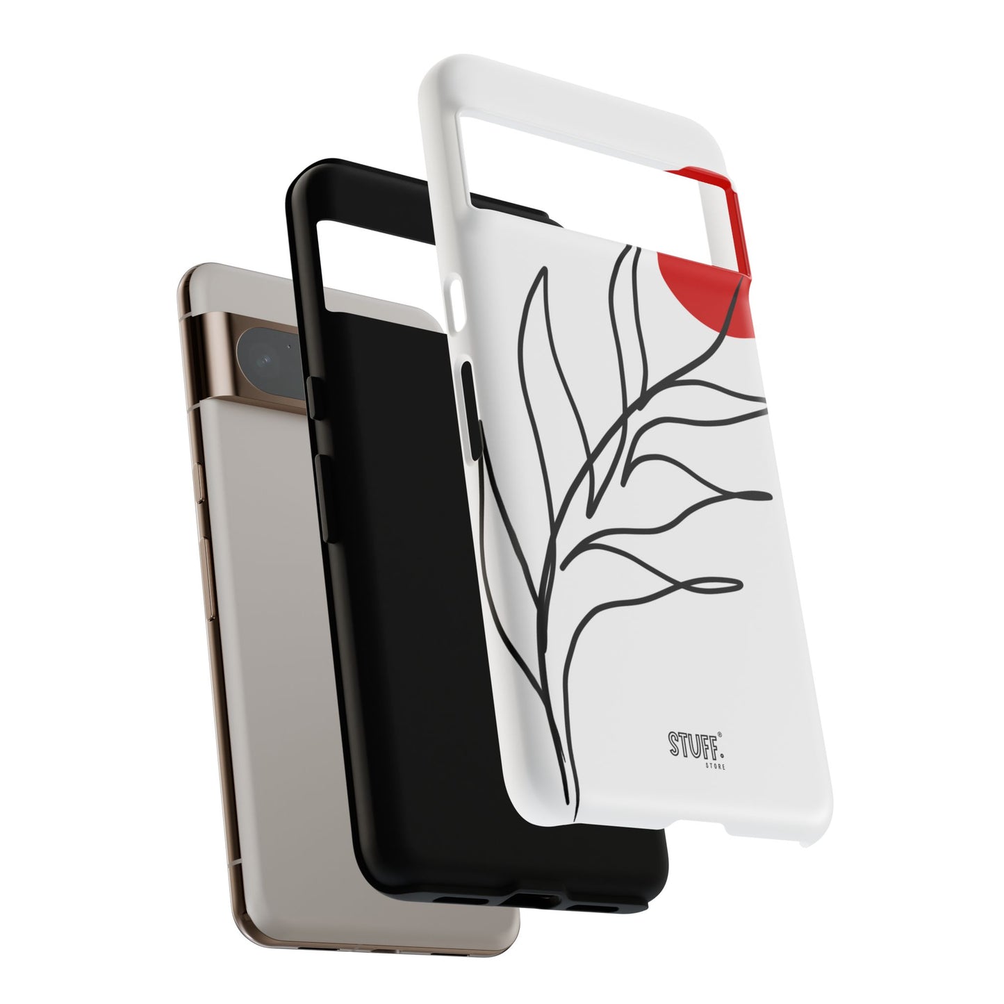 Red Sun Case | Coque résistante double protection avec Design Minimaliste