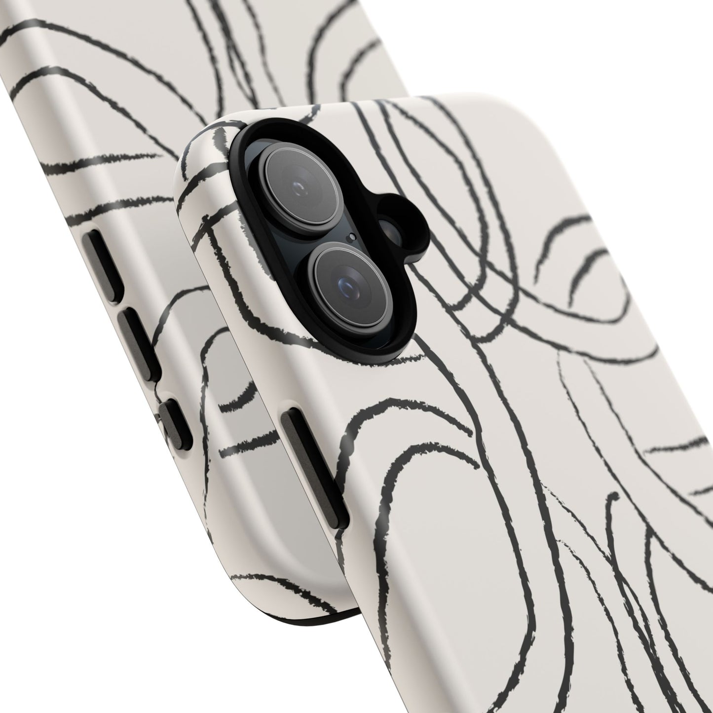 Doodly Case | Coque résistante double protection avec Design Gribouillis Minimaliste