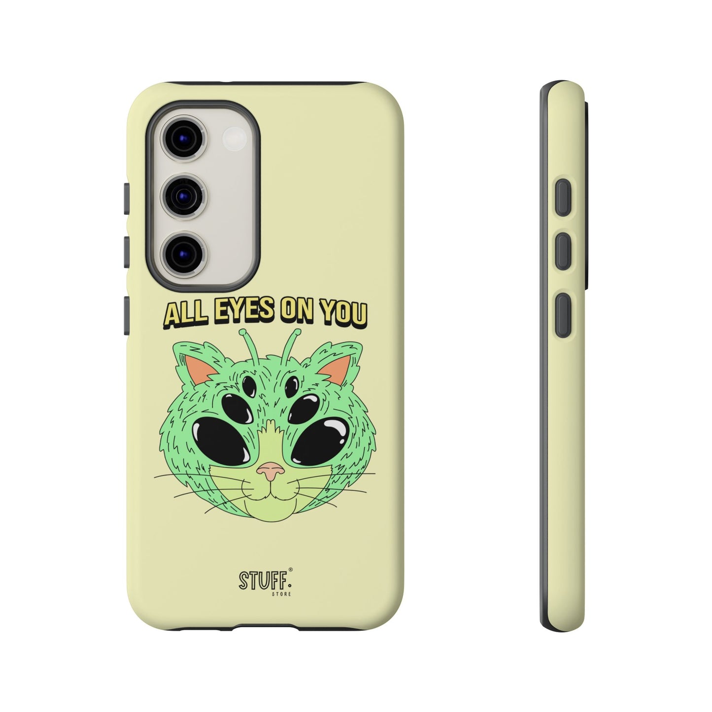 All Eyes on You Case | Coque résistante double protection avec Design Alien drôle